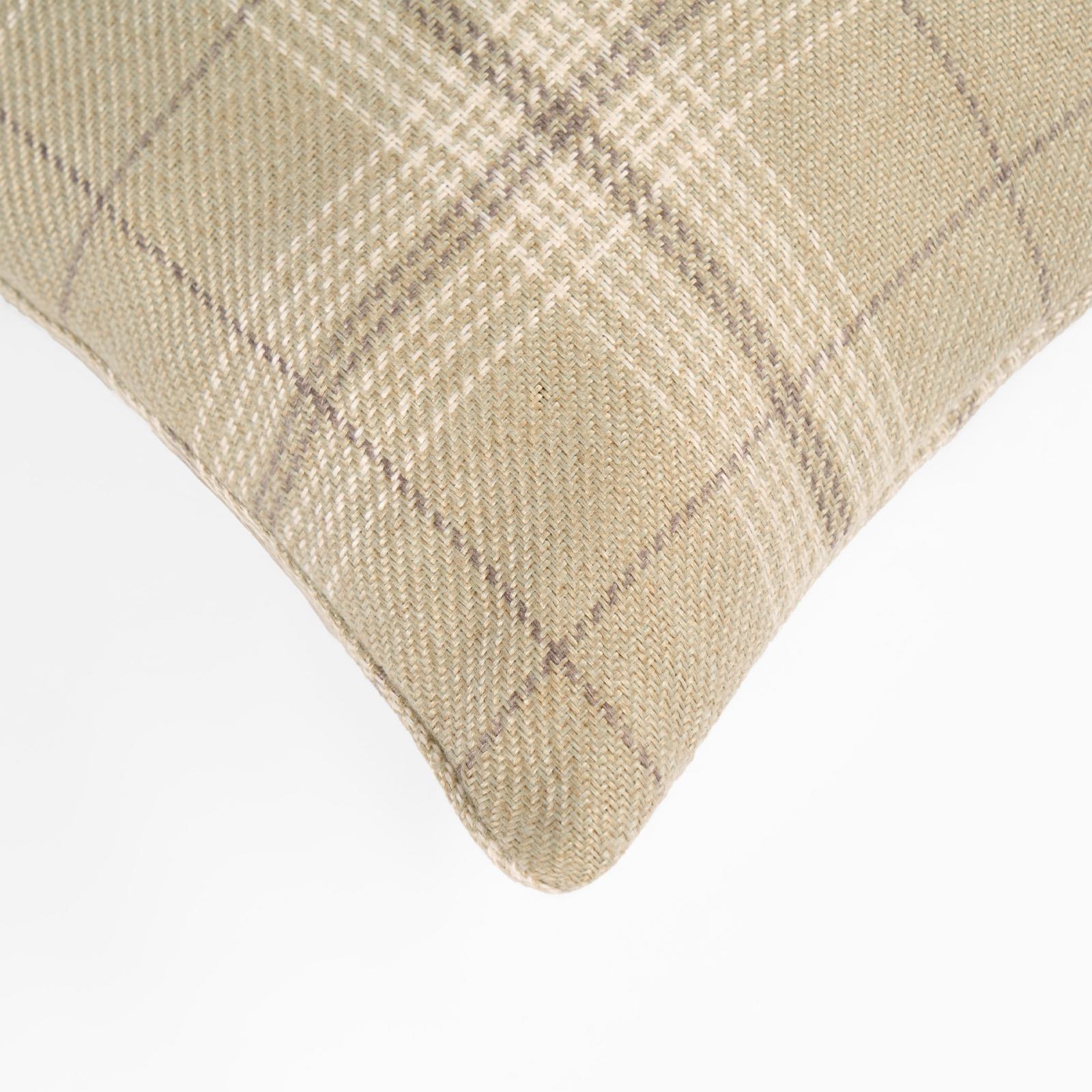 OHS Woven Check Cushion Covers 2 Pack Cases Luxury Home Decor