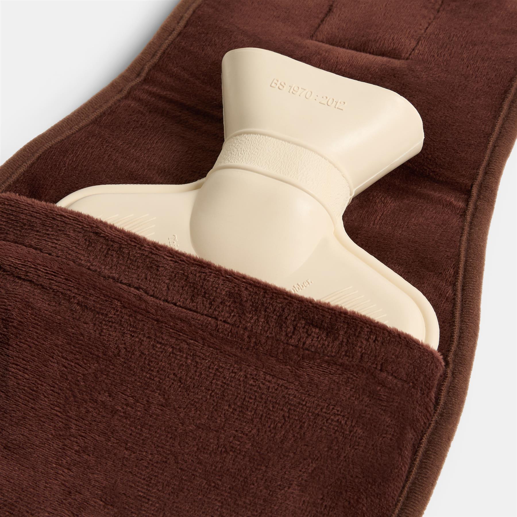 OHS Ribbed Heating Belt Adjustable Hot Water Bottle Body Wrap Back Pain Relief