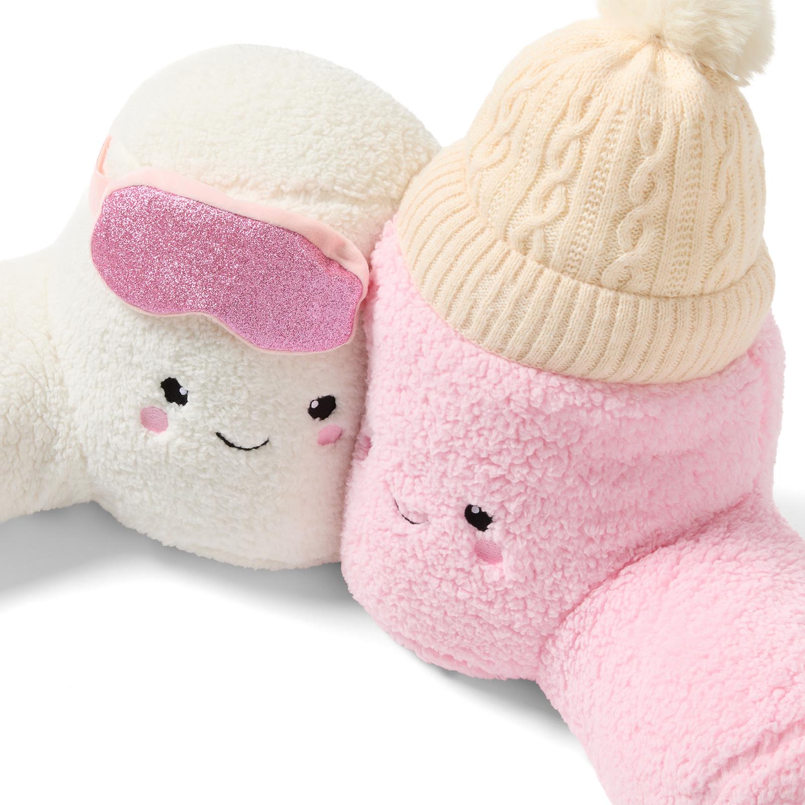 OHS Character Cuddle Cushion Soft Fleece Reading Pillow with Arms Bed Chair