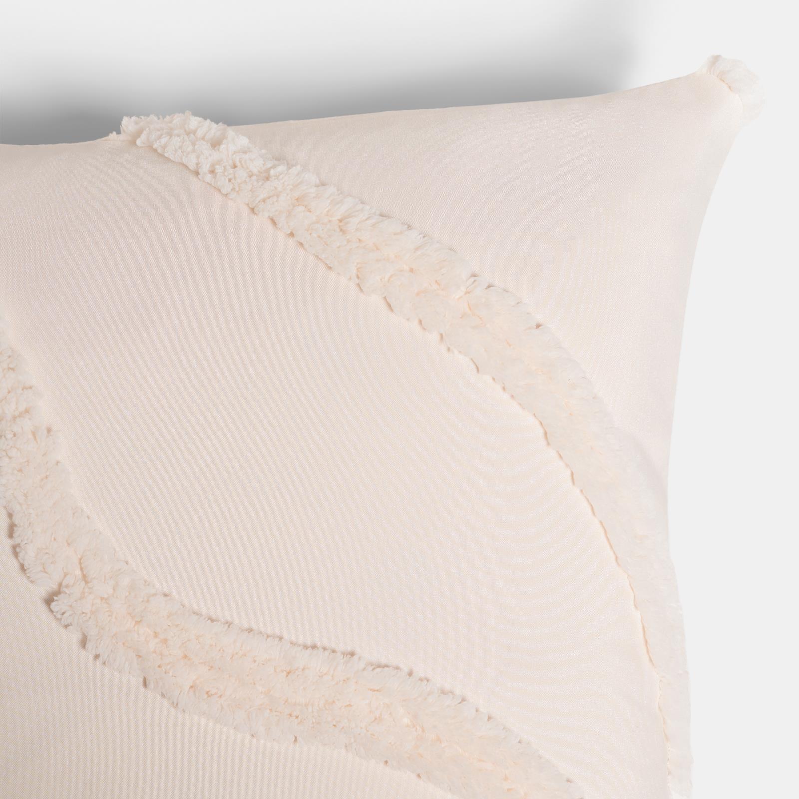 OHS Tufted Contour Cushion Covers 2 Pack Decorative Square Pillowcases