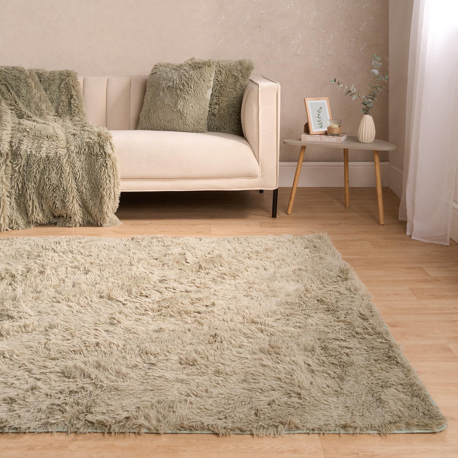 OHS Fluffy Rug Anti-Slip/Skid Shaggy Large Bedroom Non-Shed Floor Carpet Mat
