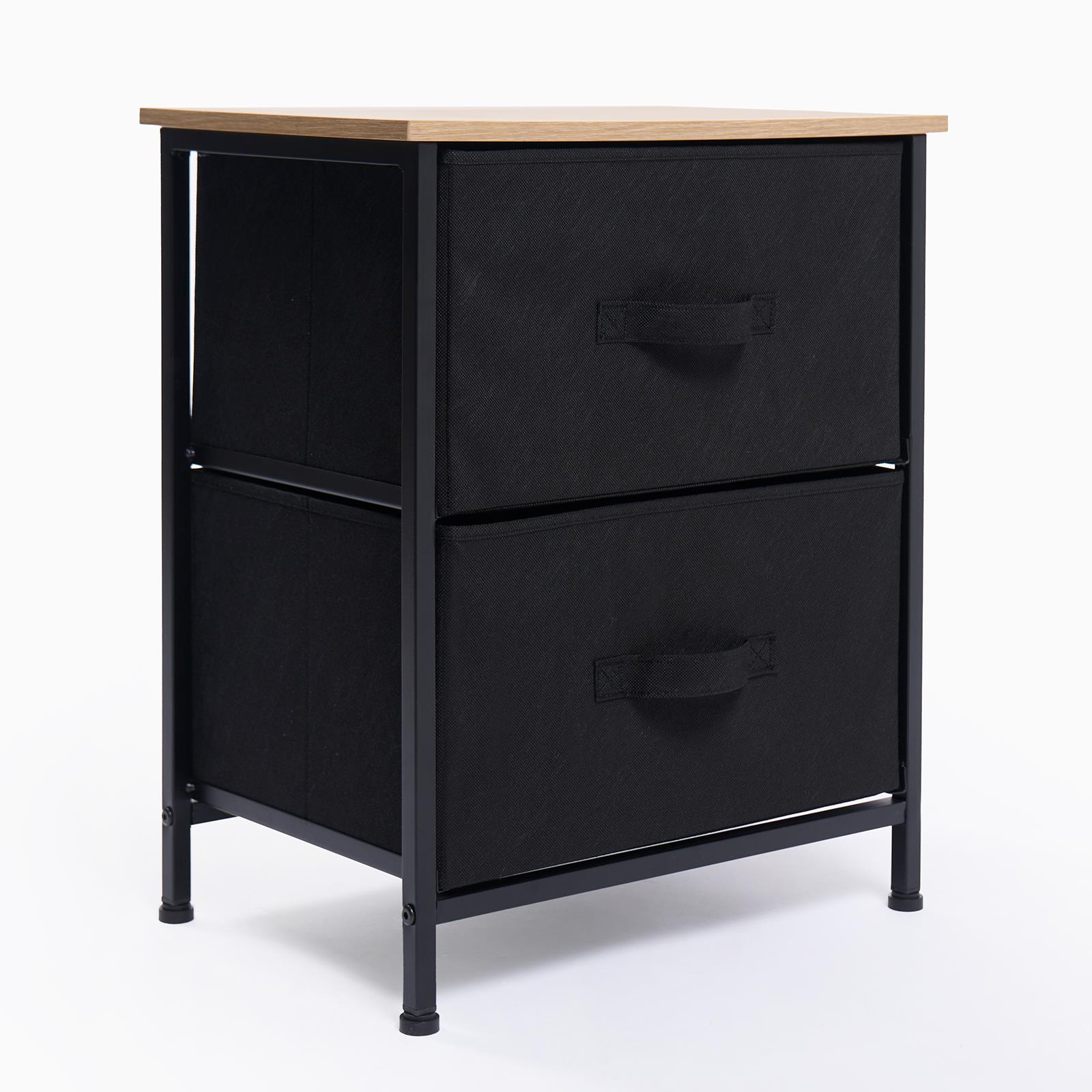 Fabric Cabinet Bedside 2/3/4 Drawers Storage Unit Clothes Shoes Home Organiser - Picture 18 of 94