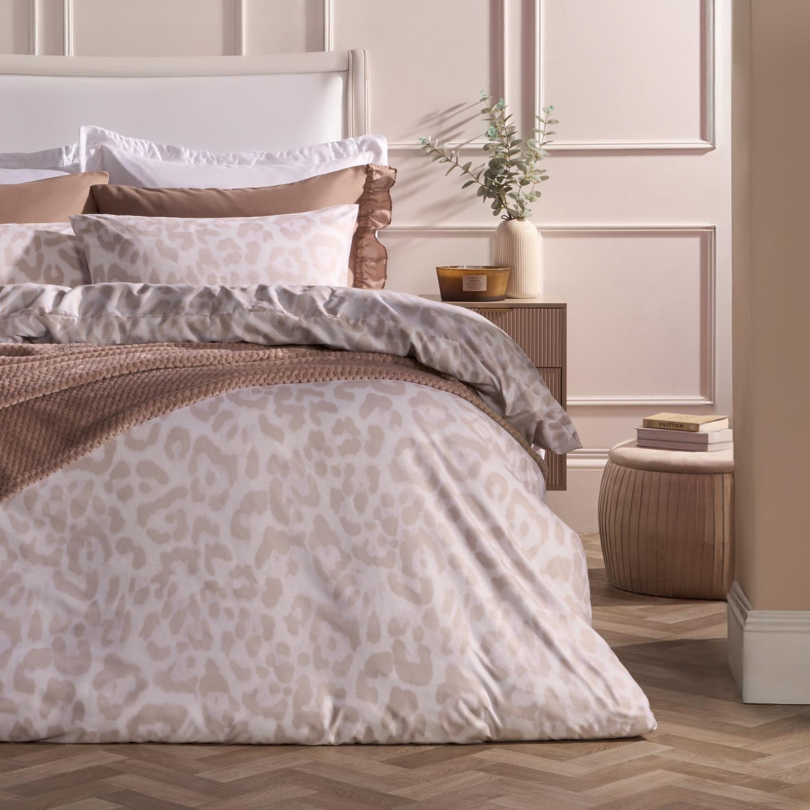 OHS Leoaprd Bedding Set Soft Microfibre Duvet Cover with Pillowcase