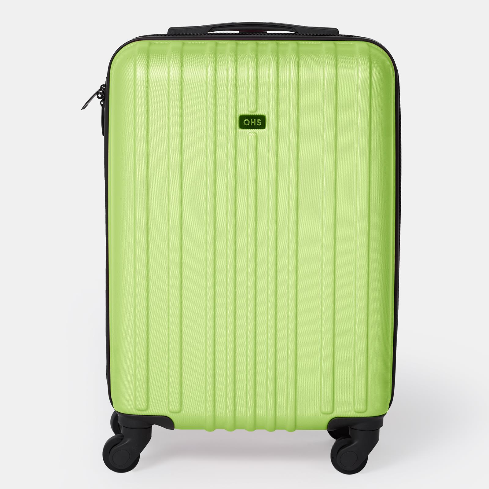 OHS Hard Shell Suitcase Luggage Set Travel ABS 4 Wheels Trolley Cabin Carry-On