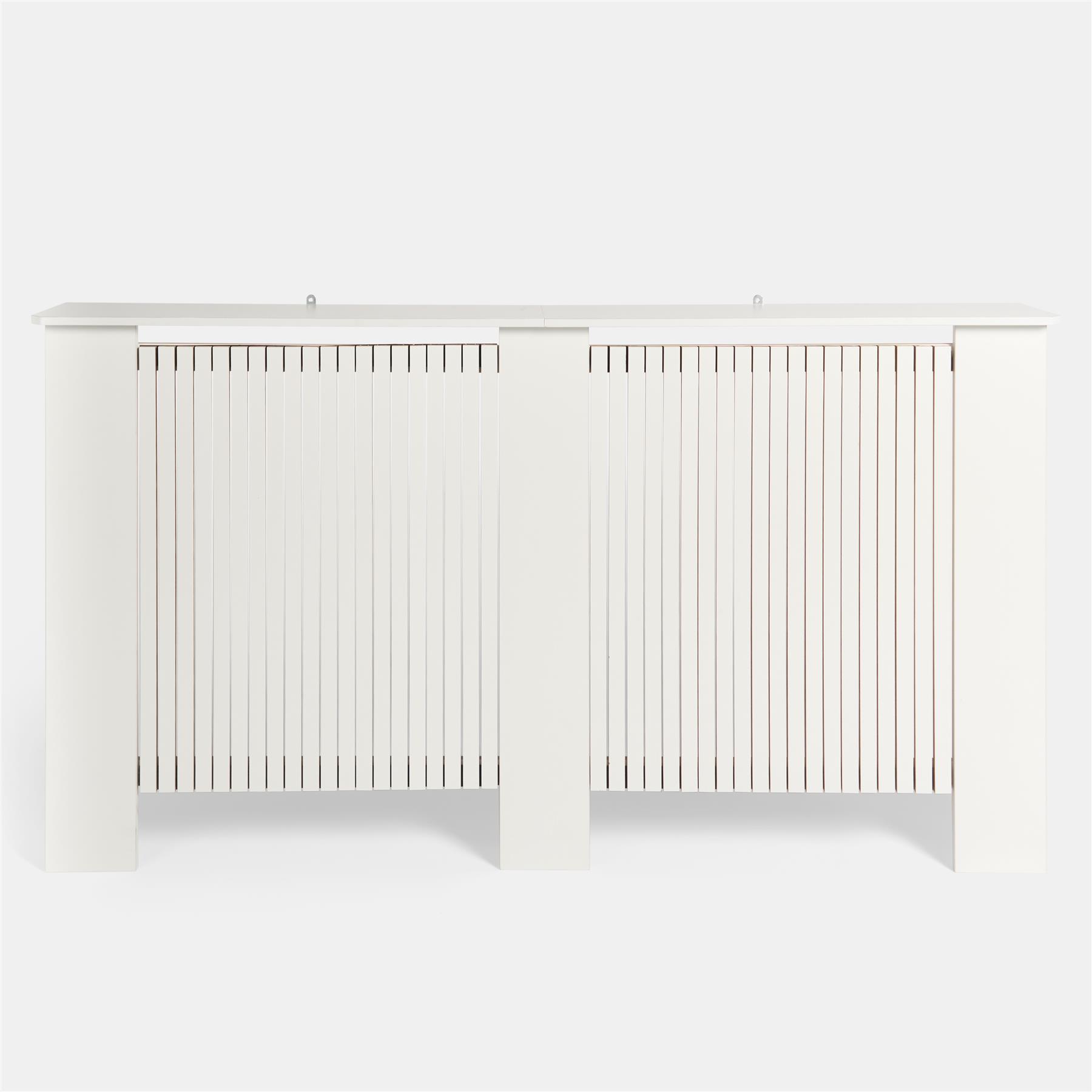 OHS Ribbed Radiator Cover Slatted Engineered Wood Side Board S M L Cabinet Shelf