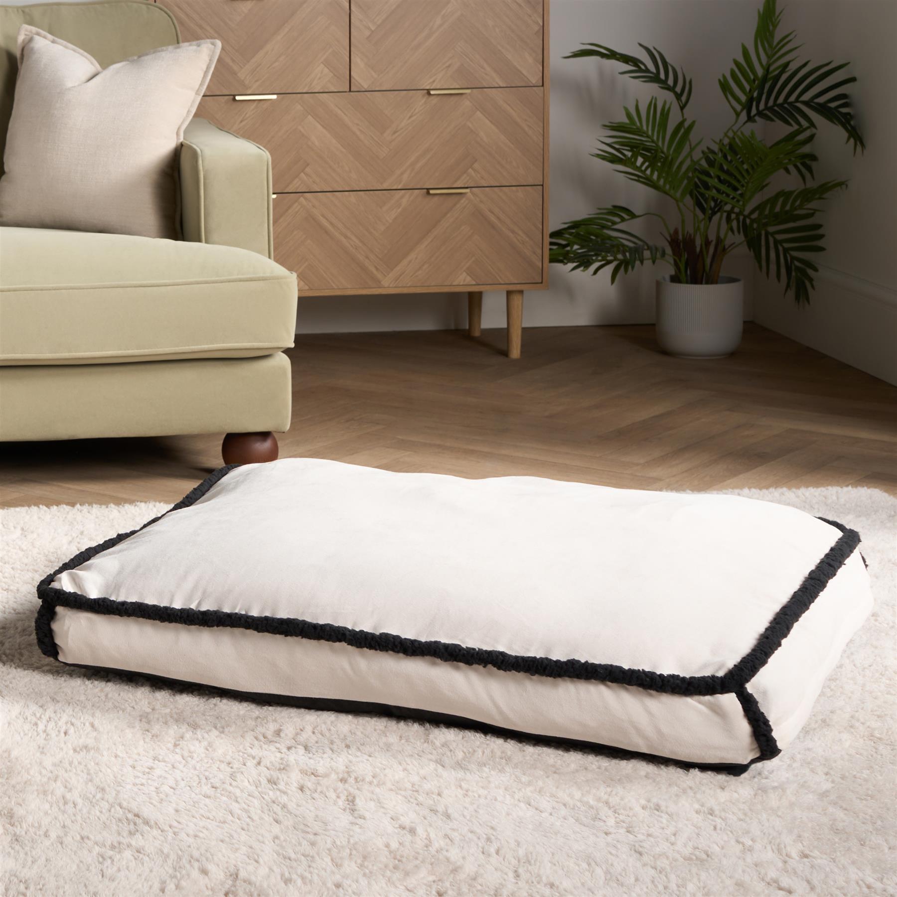 Sherpa Bind Pet Bed Dog Puppy Comfy Mat Cushion Washable Fleece Soft Plush Warm