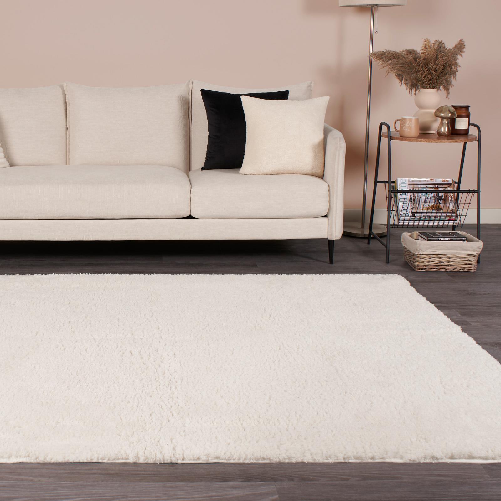 OHS Fluffy Teddy Rug Soft Bedroom Floor Carpet Plush Area Mats For Living Room