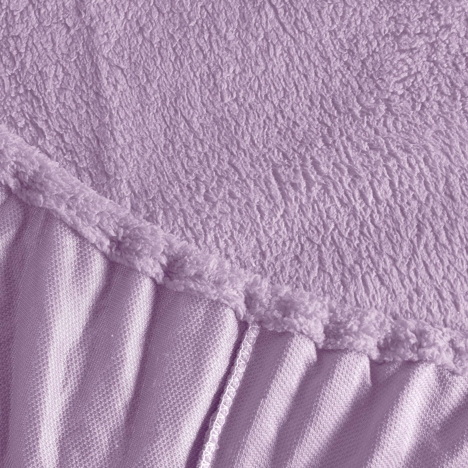 Brentfords Teddy Fleece Fitted Sheet Thermal Warm Single Double King Bedding NEW - Picture 16 of 37