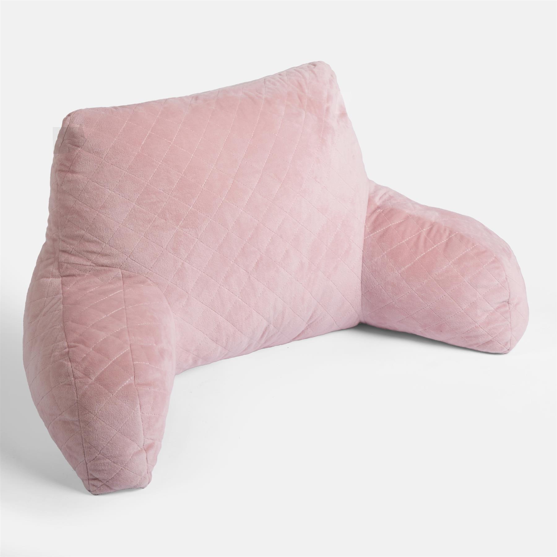 Reading Cuddle Cushion Matte Velvet Pinsonic Lumbar Support Bed Chair Pillow Arm - Picture 6 of 16