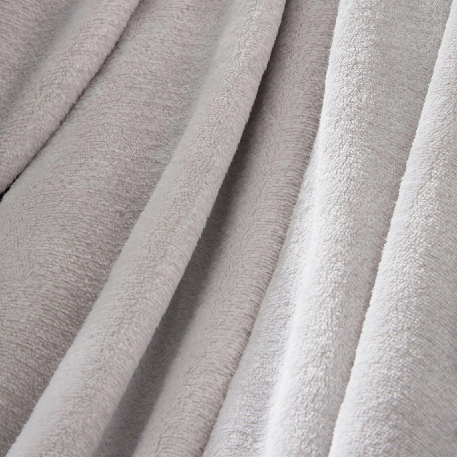 OHS Large Flannel Fleece Bed Blanket Warm Throw Over Ultra Soft Bed Sofa