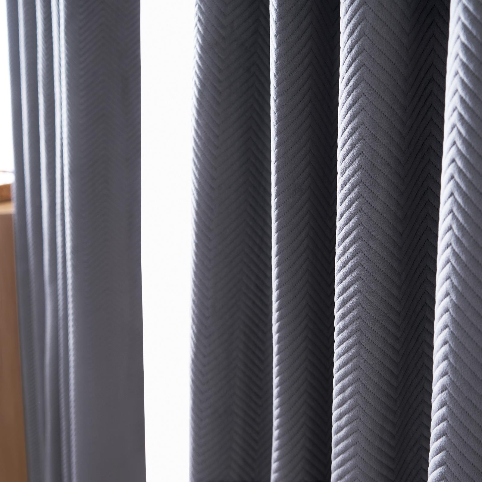 OHS Pinsonic Velvet Curtains Thermal 2 Panel Ready Made Eyelet Blackout