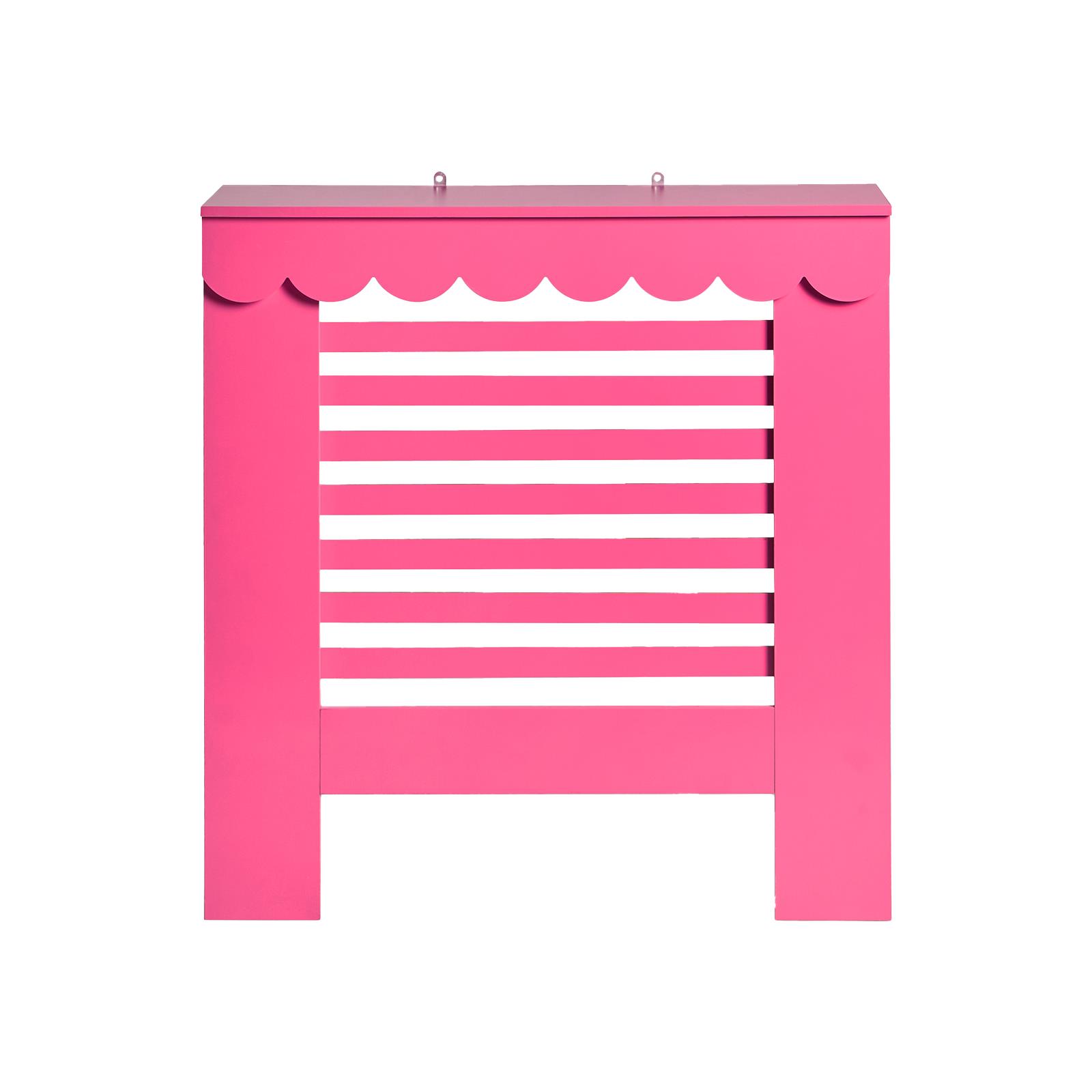 OHS Scallop Radiator Cover Engineered Wood Modern Side Board Cabinet Shelf