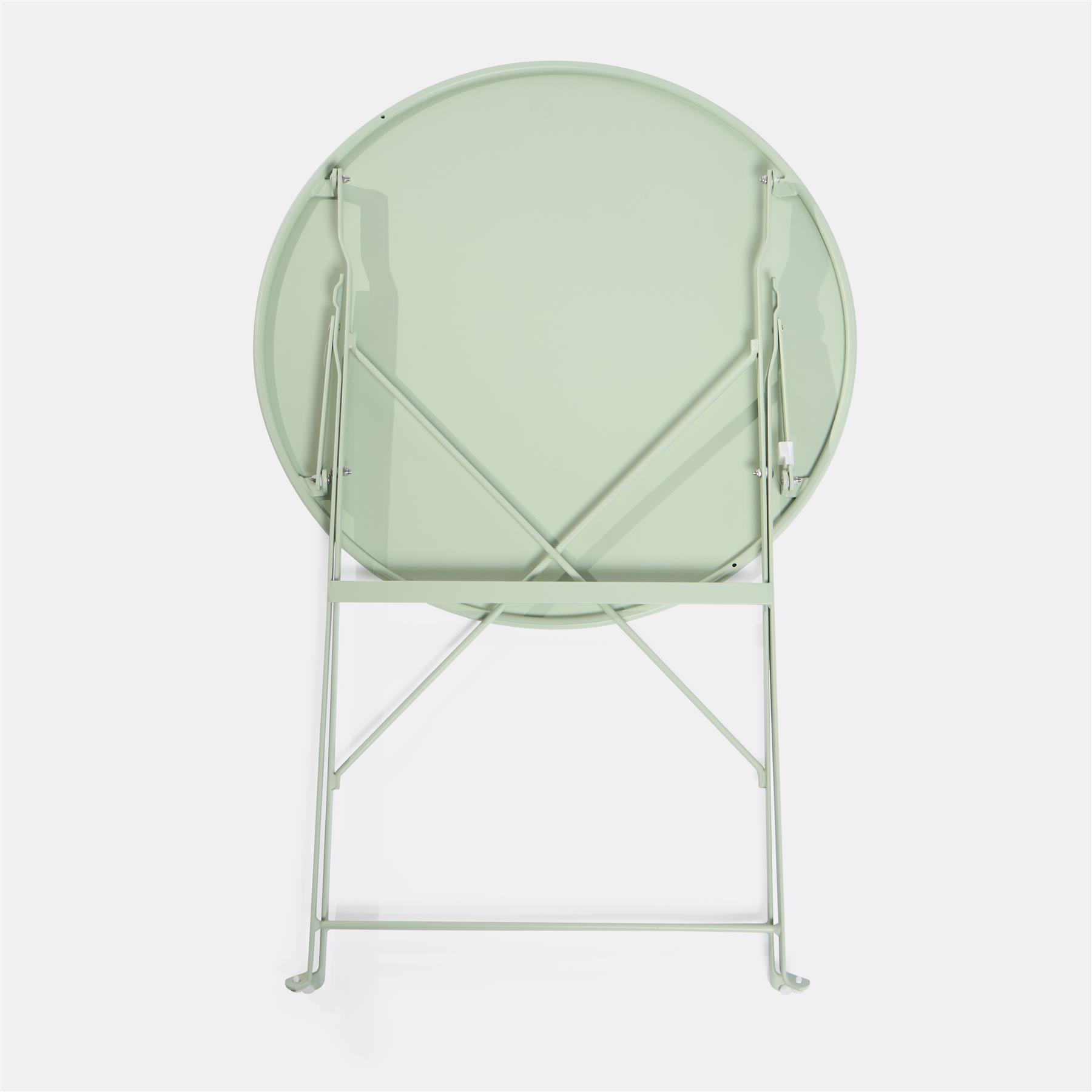 Outdoor Garden Furniture Patio Balcony Bistro Set Metal Table Chair Folding 3 PC - Picture 26 of 31