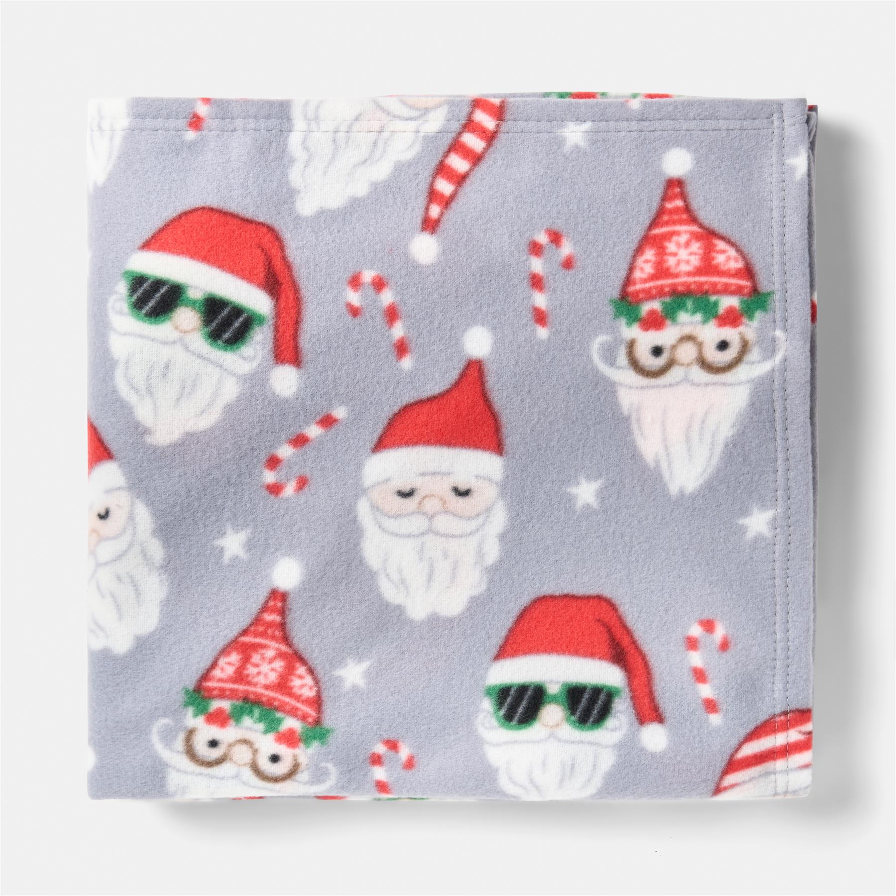 OHS Christmas Throw Soft Polar Fleece Novelty Xmas Blanket Thermal Bedspread