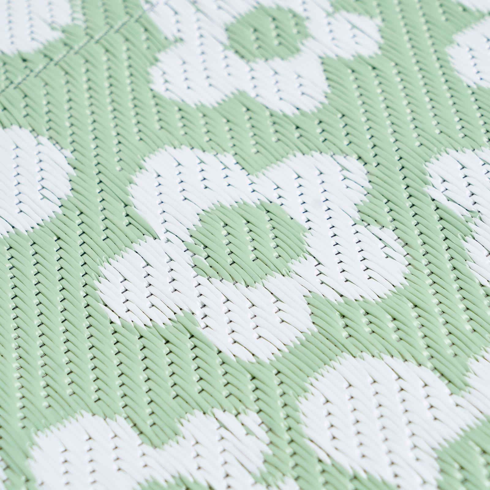 OHS Daisy Print Garden Rug Outdoor Waterproof Area Mat Patio Decor