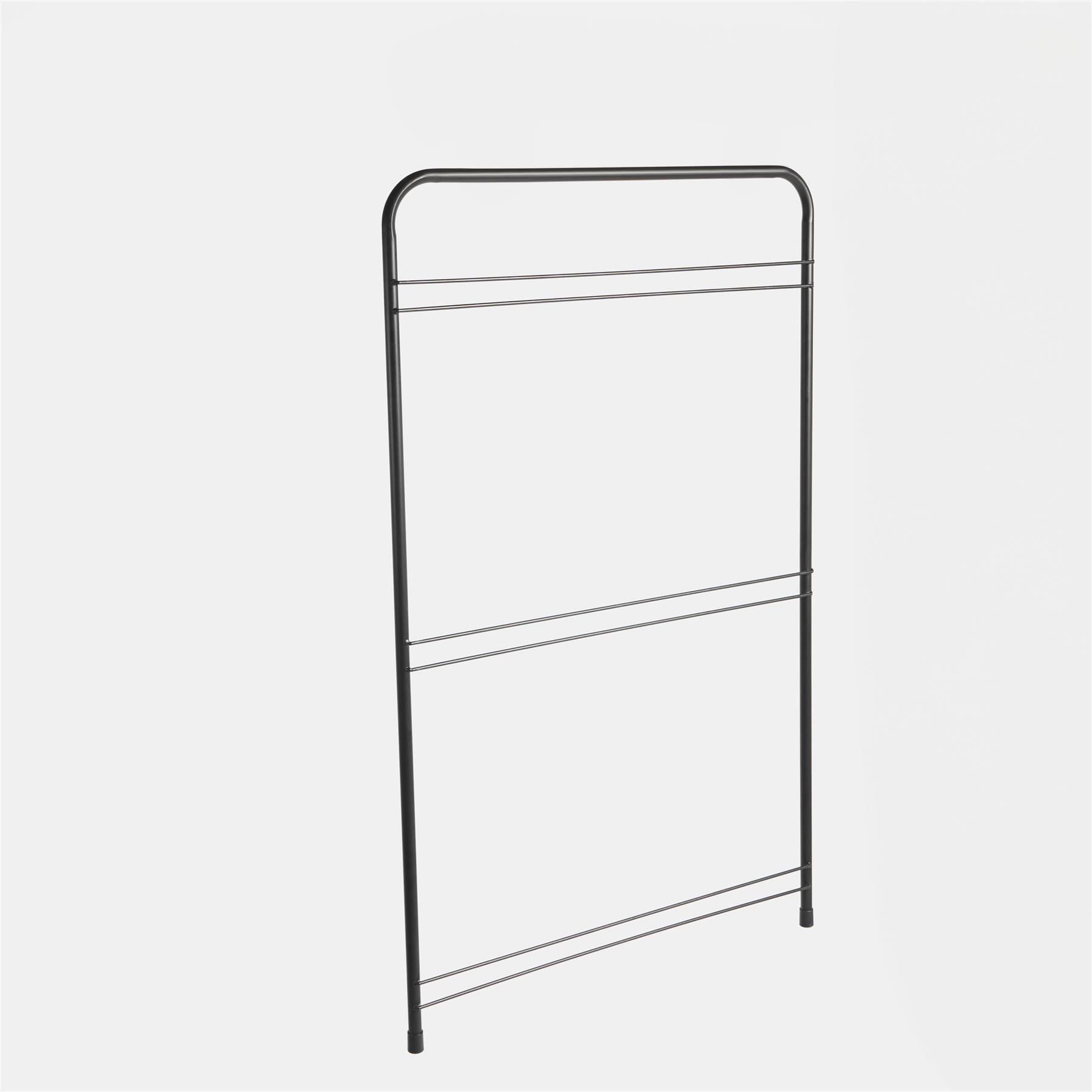 Over The Door Tiered Foldable Drying Rack Towel Storage Organiser Rail Hanger