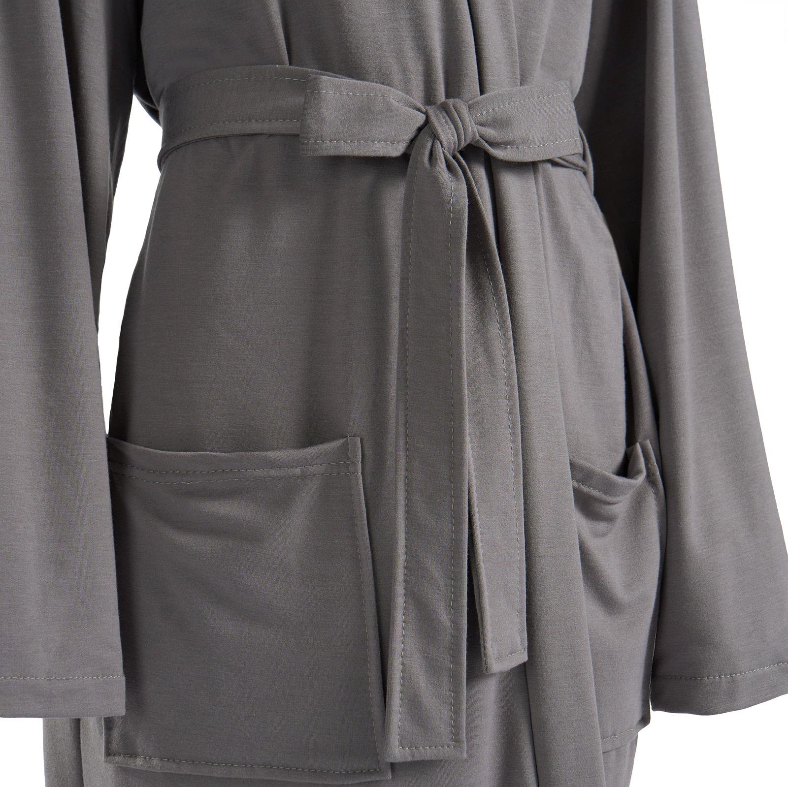 Jersey Dressing Gown Womens Soft Luxury Full-Length Hotel Ladies Robe Nightwear