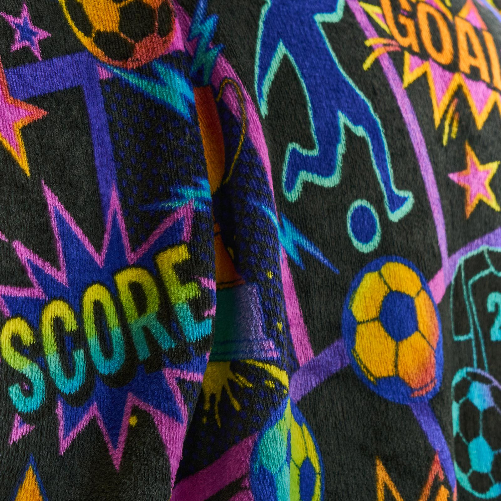 OHS Comic Football Throw Ultra Soft Blanket Flannel Fleece Lightweight Bedspread