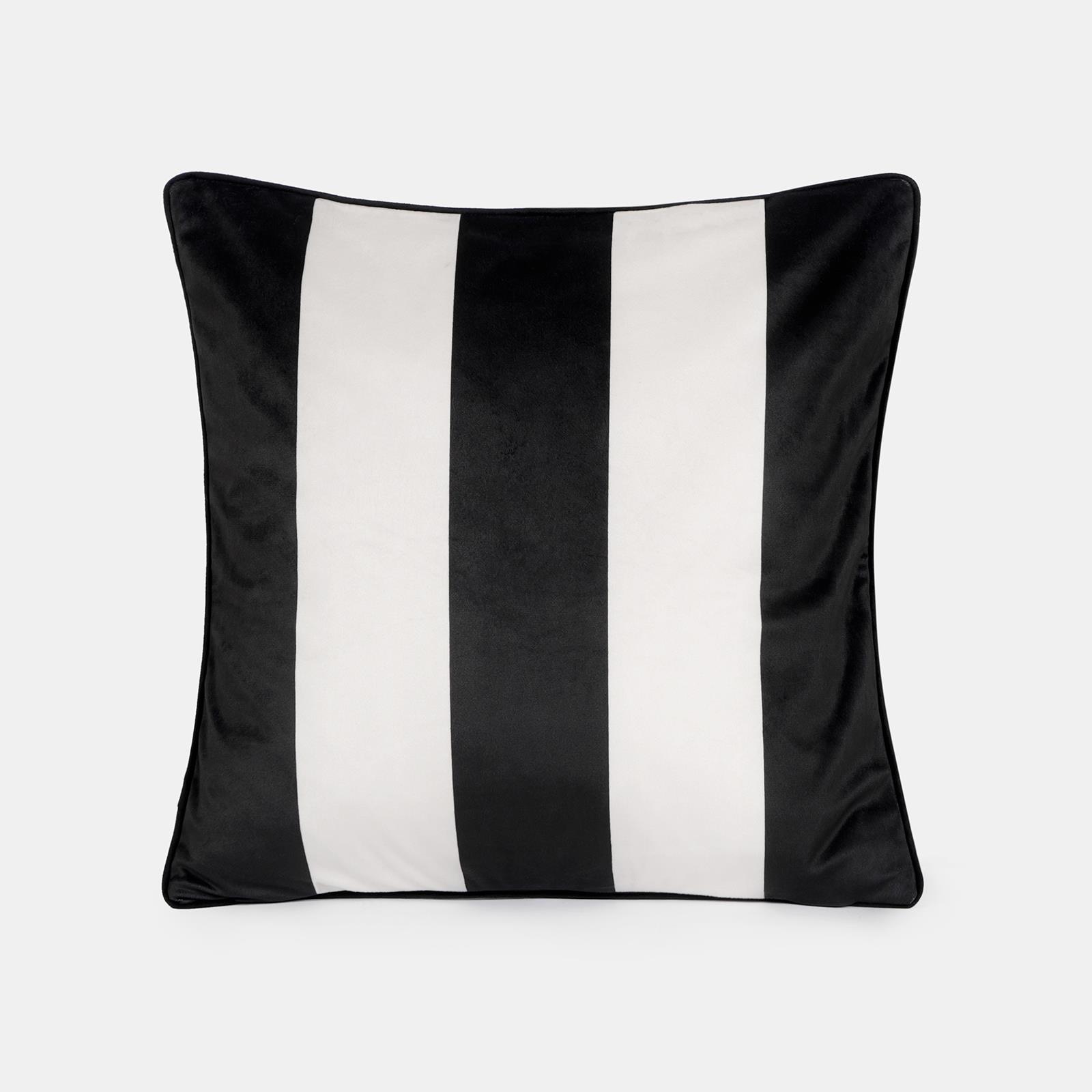 OHS Stripe Cushion Covers 2 Pack Matte Velvet Square Pillowcases Home Decor