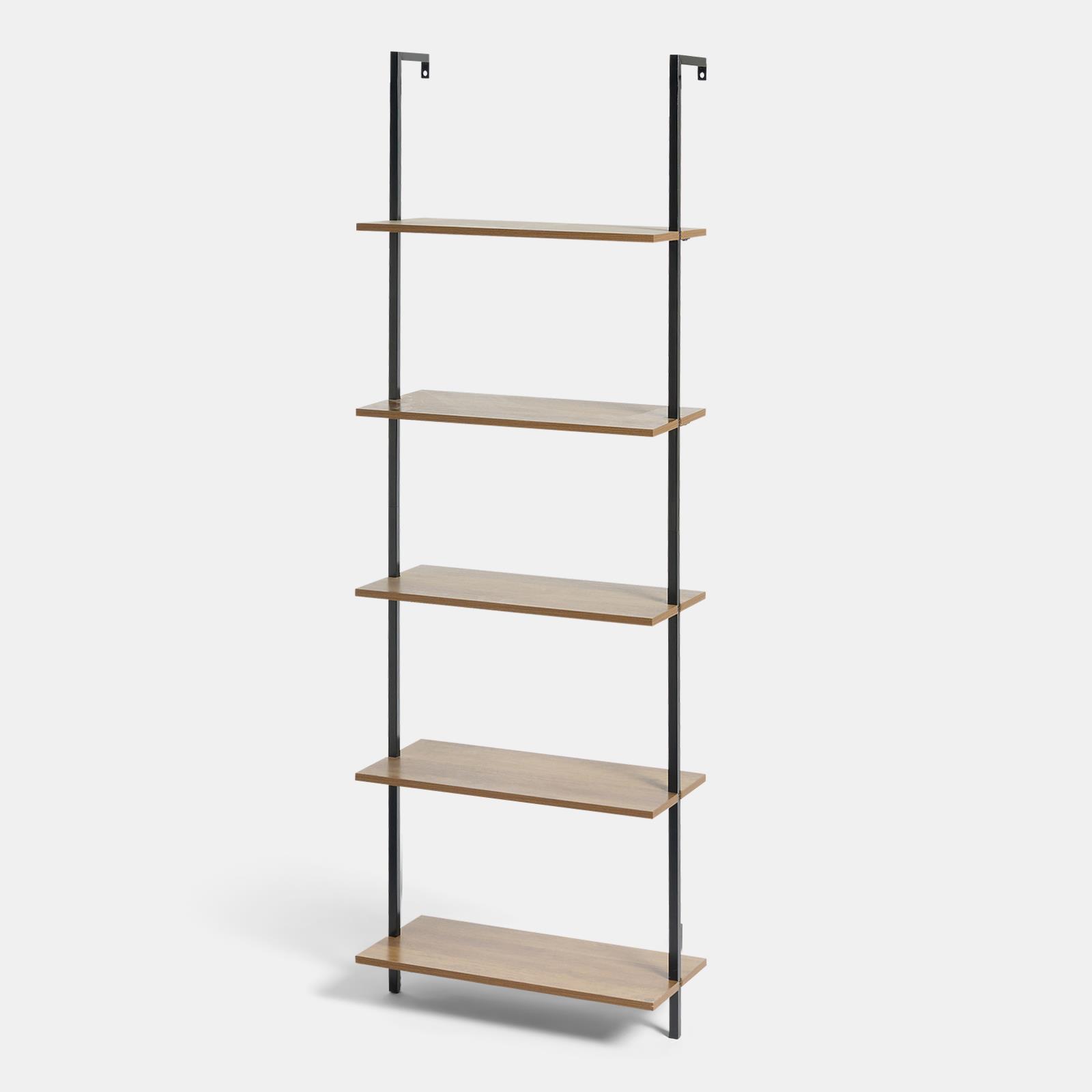 OHS 5-Tier Floating Shelf Wall Rack Display Unit Space Saving Home Decor