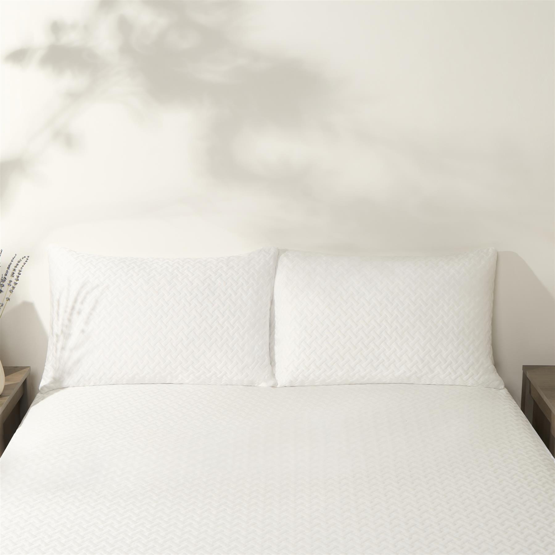 Mattress Protector Cooling Topper Pillowcase Fitted Sheet Bed Single Double King