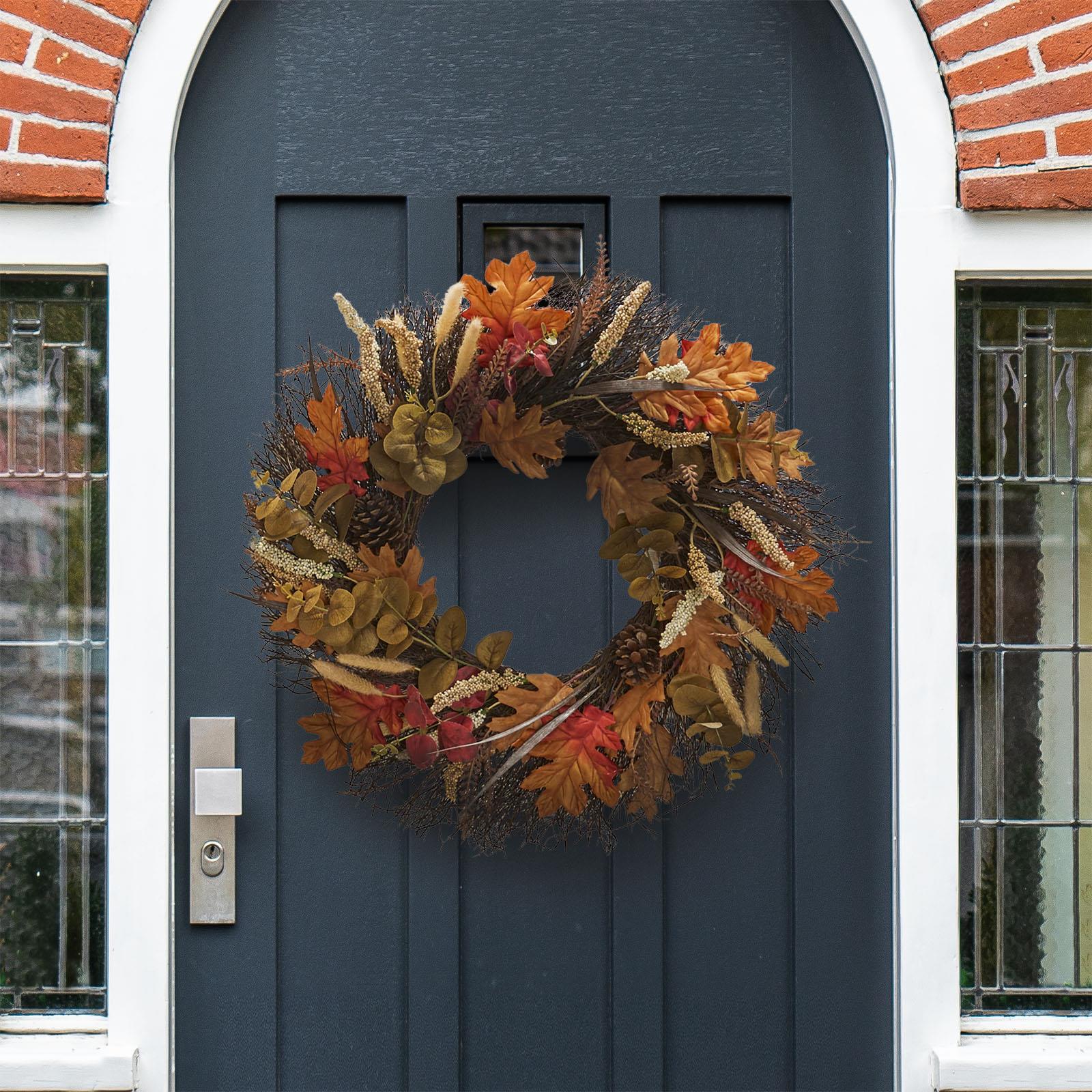 OHS Artificial Xmas Wreath Door Wall Home Party Table Decor Winter Spring
