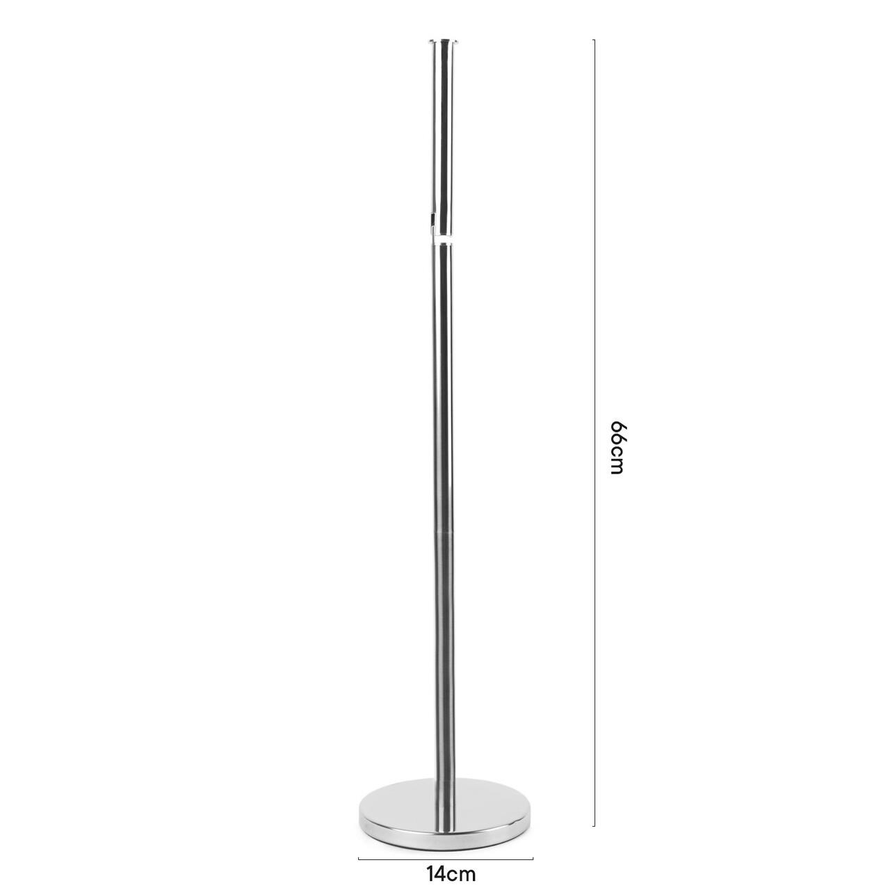 Free Standing Toilet Roll Holder Space Saving Storage Bathroom Loo Roll Frame