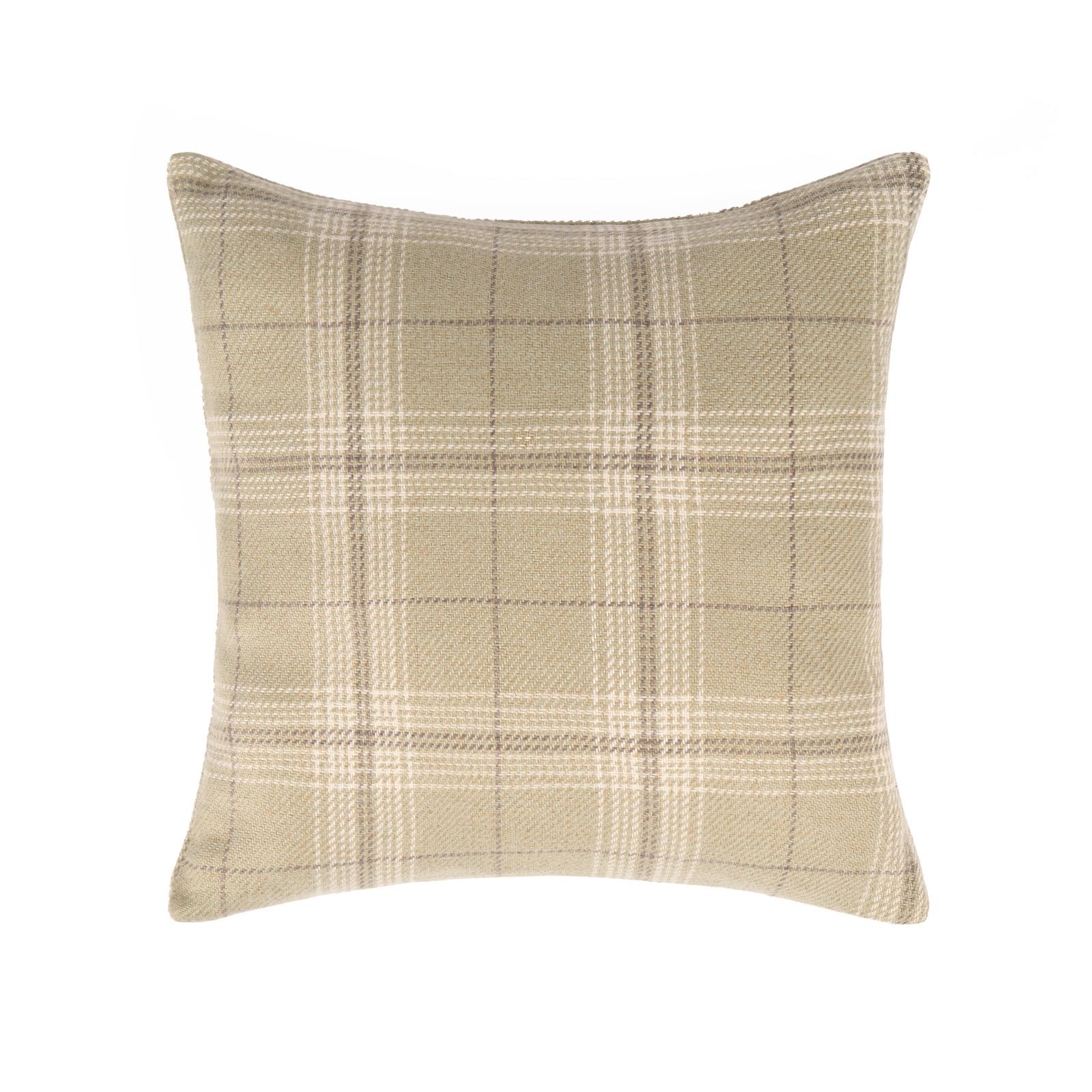 OHS Woven Check Cushion Covers 2 Pack Cases Luxury Home Decor