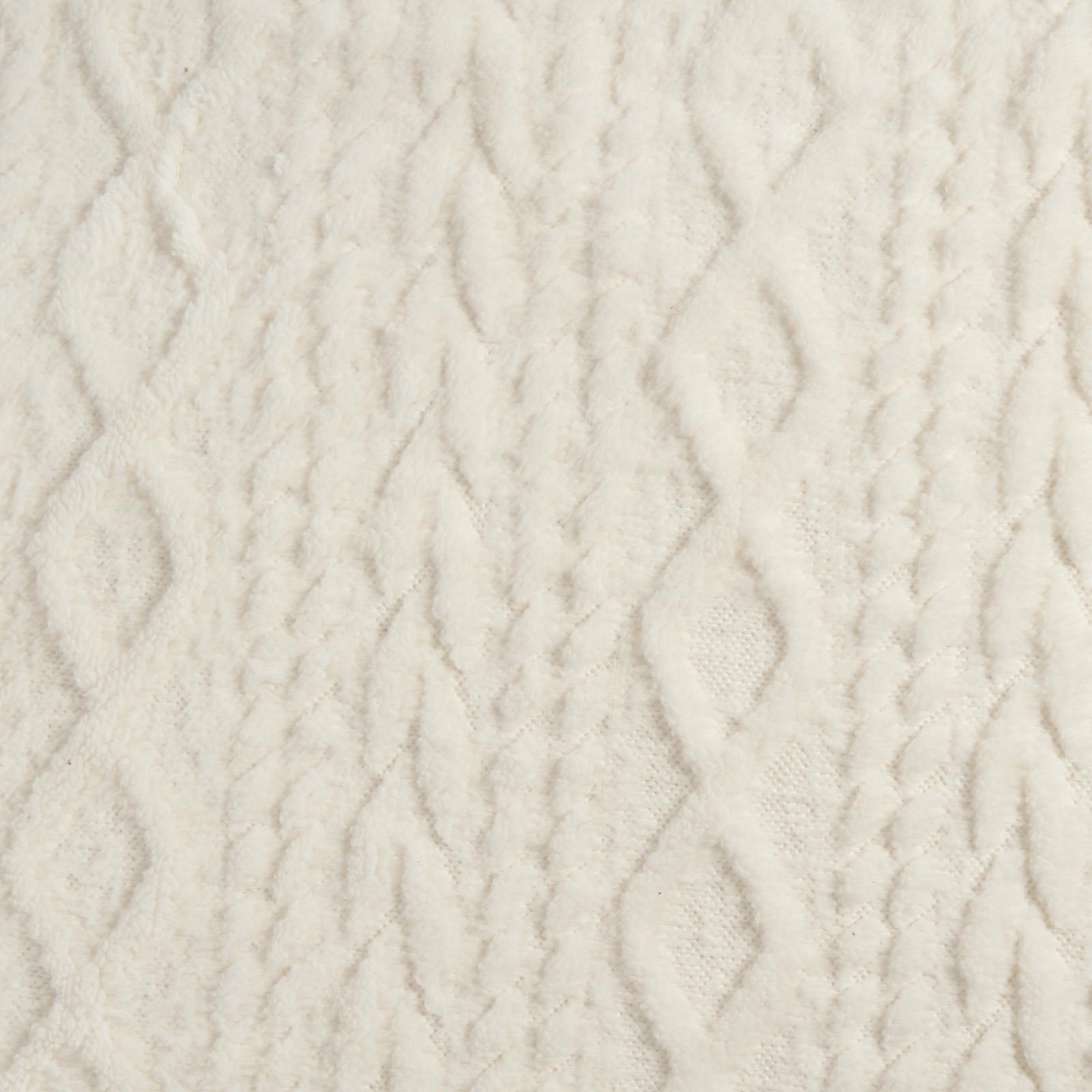 OHS Cable Knit Blanket Sherpa Fleece Sofa Plush Soft Warm Throw Over Bed Chair
