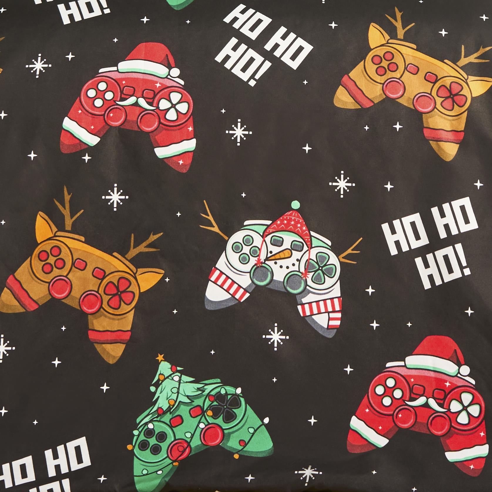 OHS Xmas Reversible Bedding Set Novelty Kids Duvet Cover with Pillowcase Double