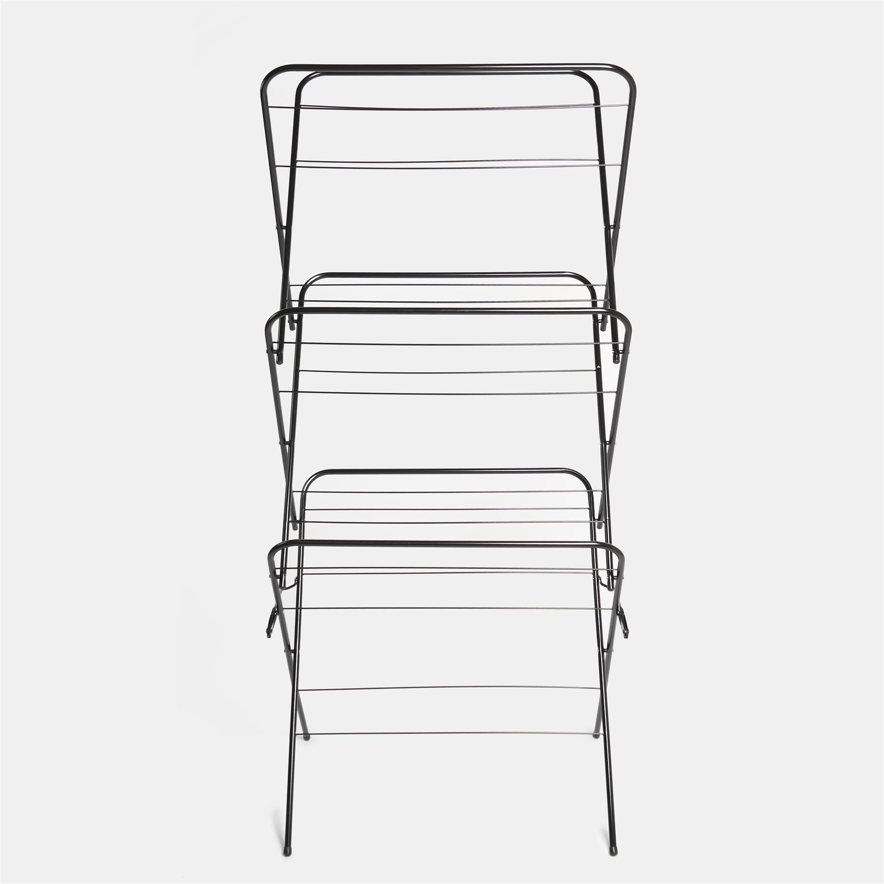 OHS 3 Tier Clothes Dryer Airer Foldable Clothing Drying Rack 15m