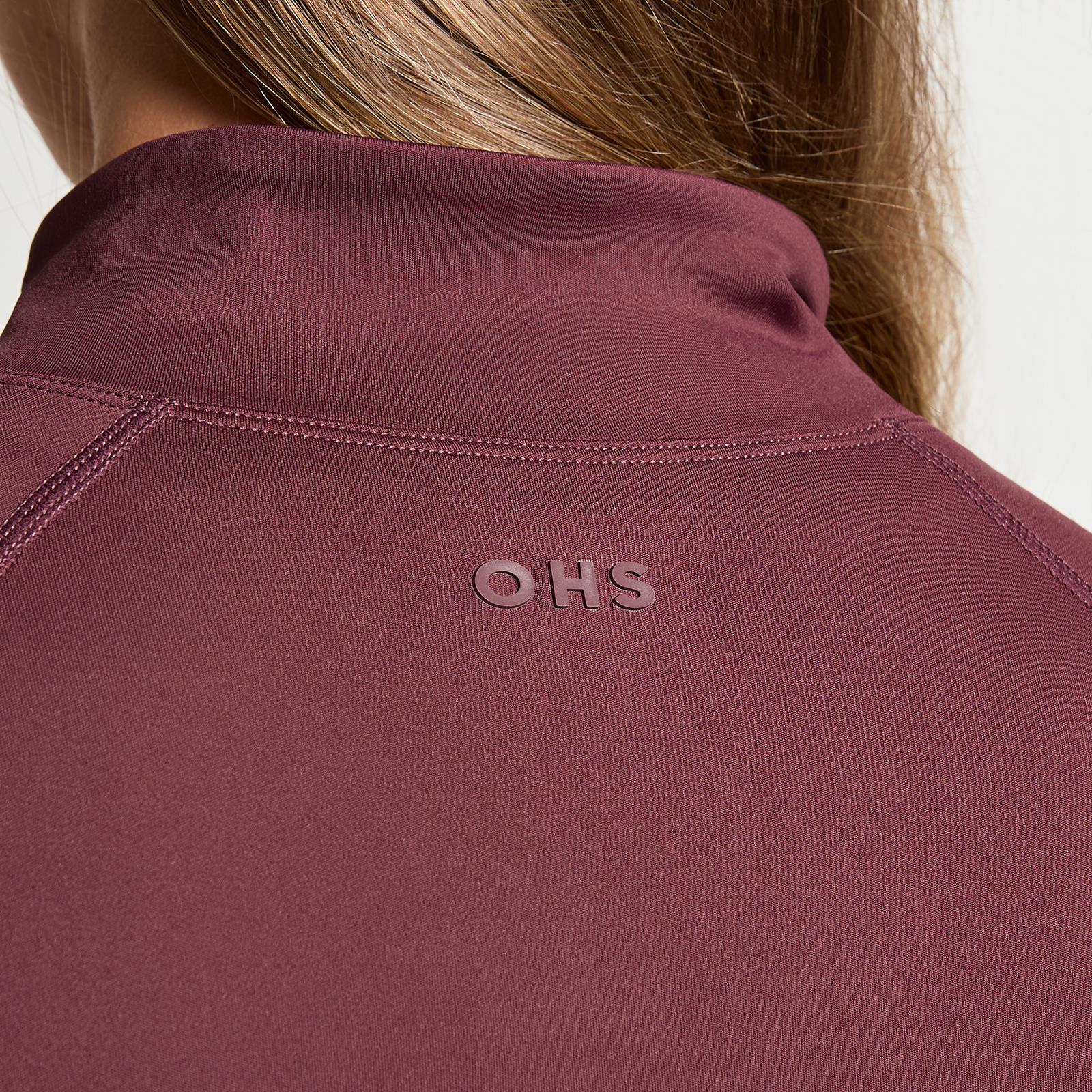 OHS Zip Up Top Long Sleeve Quick Dry Activewear JacketGym Workout Fitness Sports