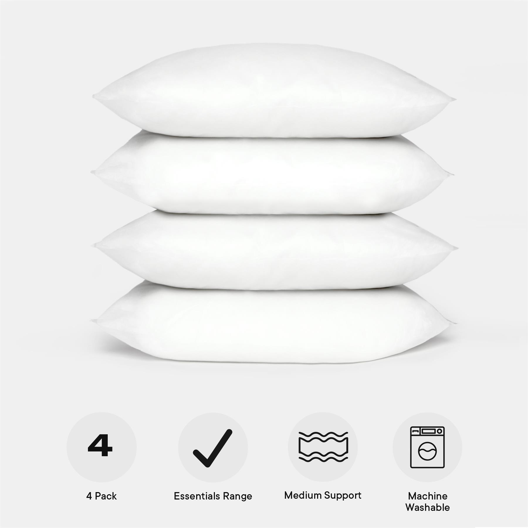 OHS Essentials Pillows Spring and Bounce 2 or 4 Pack Medium Support Pillow