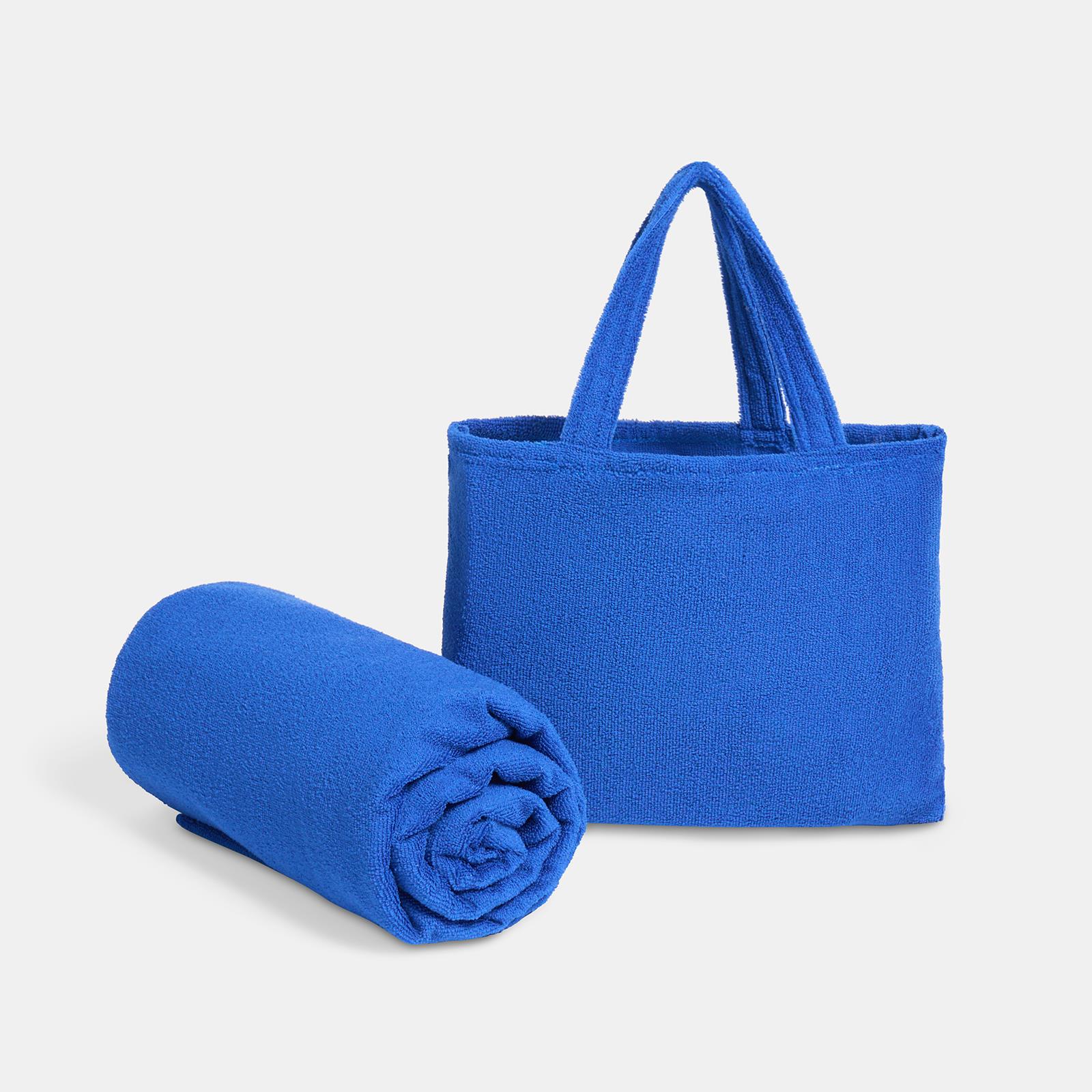 OHS Beach Towel Bag Microfiber Quick Dry Absorbent Bath Large Travel Spa
