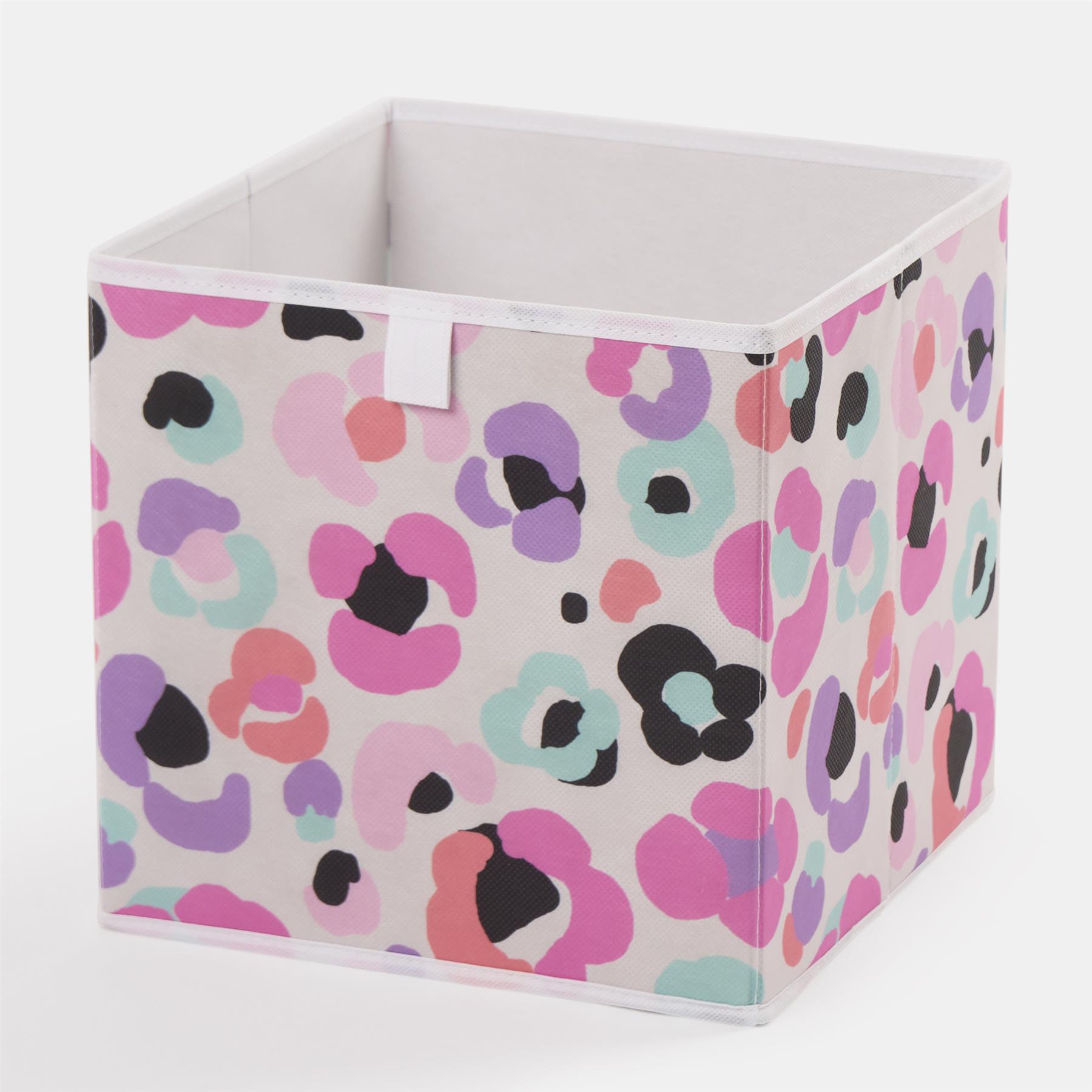 OHS Storage Cube Boxes Animal Print 2/4 Pack Folding Shoe Organiser Tidy Set