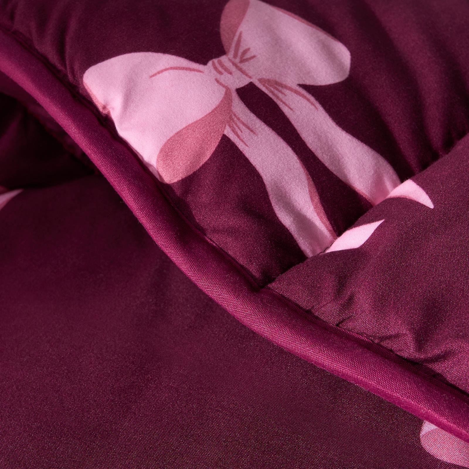OHS Bows 10.5 Tog Coverless Duvet with Pillowcase Winter Warm Bedding Set