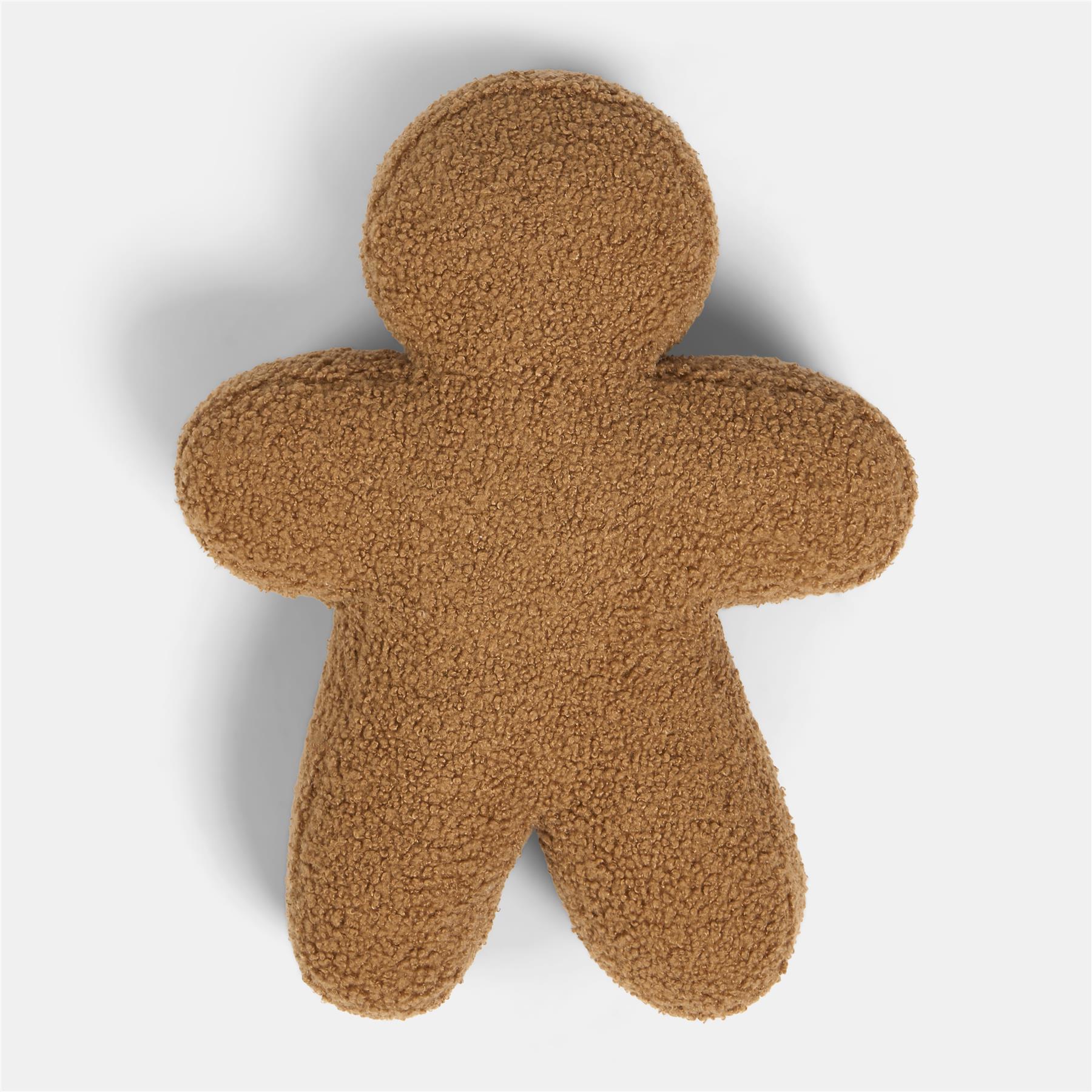 OHS Gingerbread Cushion Christmas Festive Decorative Novelty Scatter Pillow