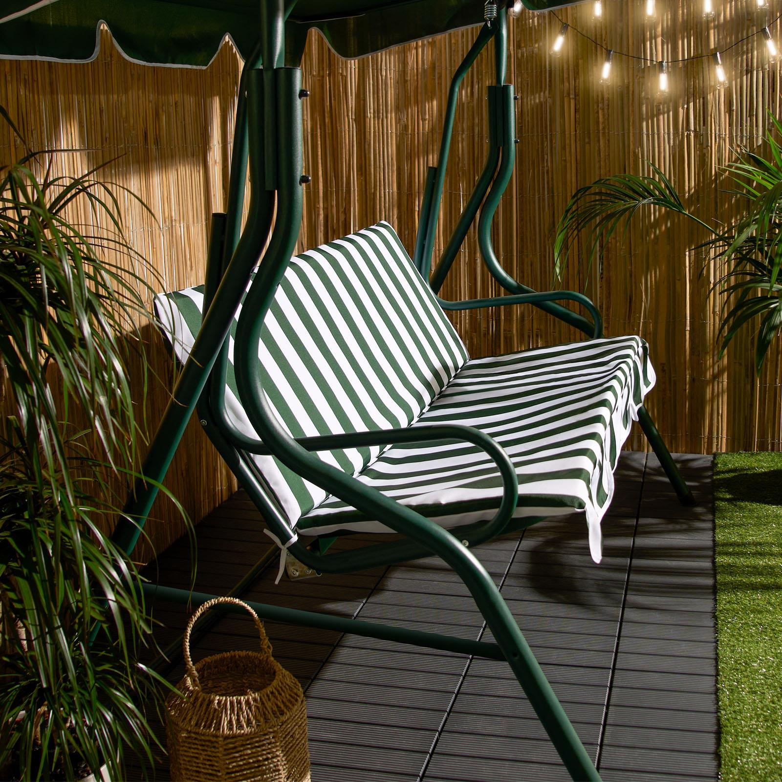 3 Seater Swing Bench Garden Furniture Set Outdoor Canopy Patio Sofa Seat Hammock - Picture 7 of 20