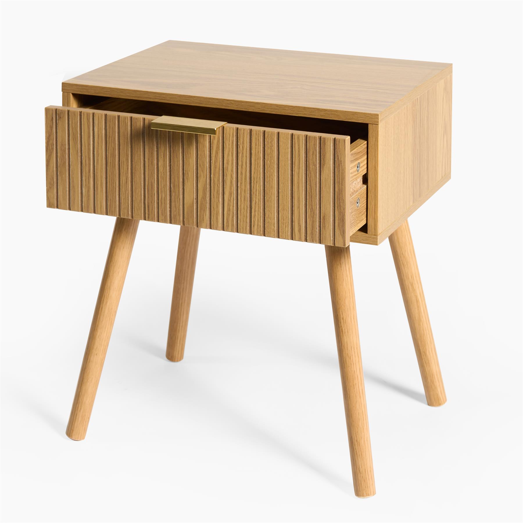 OHS Venice Nightstand Bedside Table 1 Drawer End Side Storage Cabinet
