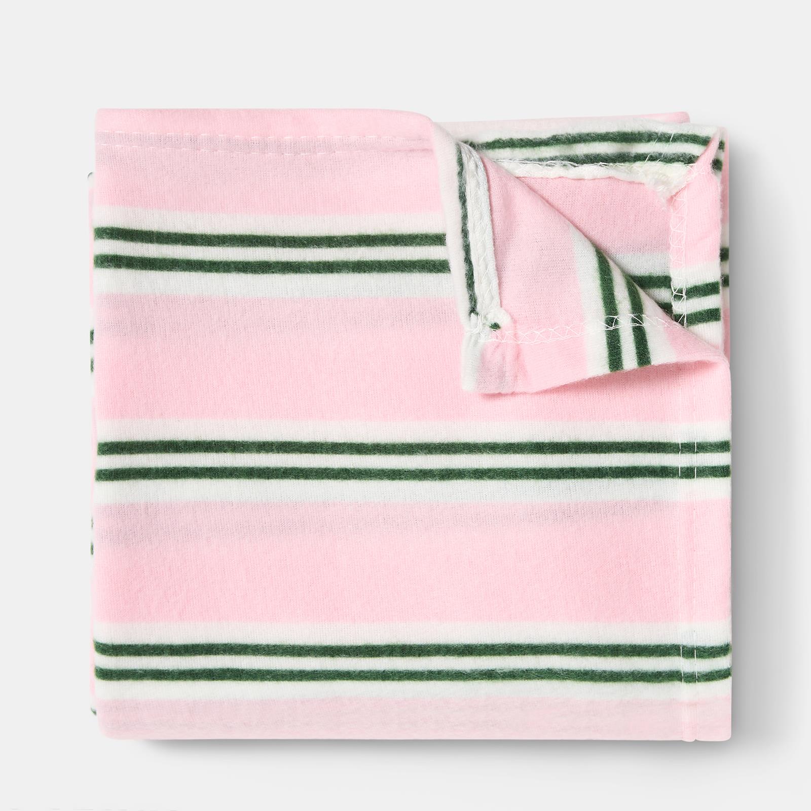OHS Stripes Print Throw Soft Blanket Polar Fleece Lightweight Bedspread