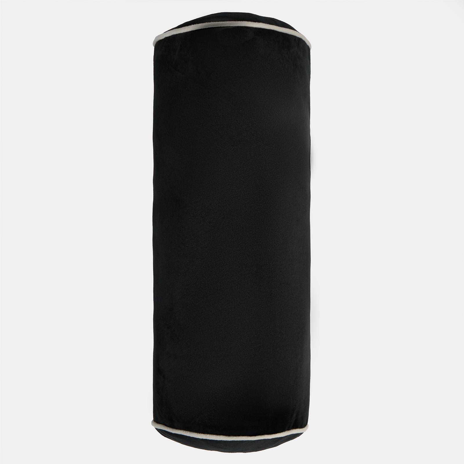 Bolster Cushion Matte Velvet Filled Bedroom Sofa Plump Decorative Scatter Pillow - Picture 5 of 25