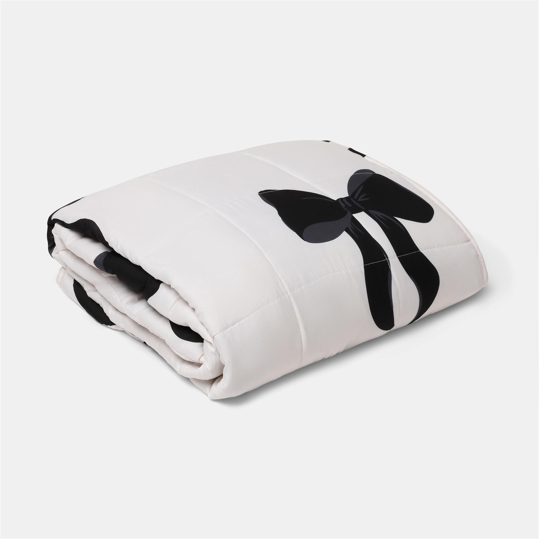 OHS Printed Weighted Blanket 8kg Quilted Throw Sensory Sleep Anxiety Therapy