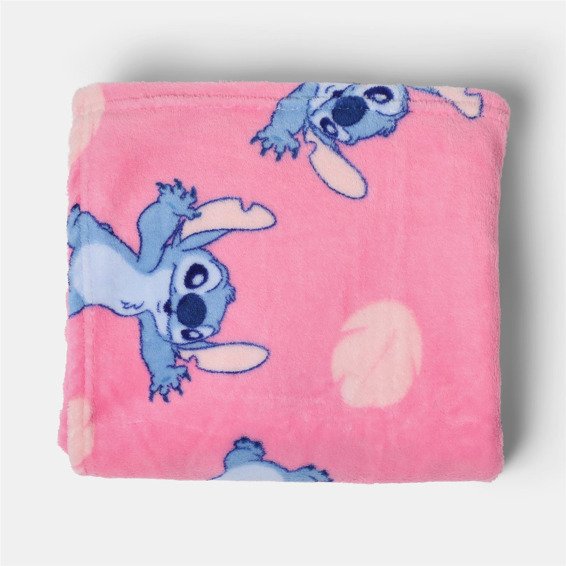 OHS x Stitch Throw Kids Soft Coral Fleece Thermal Bedspread Blanket Xmas Gift