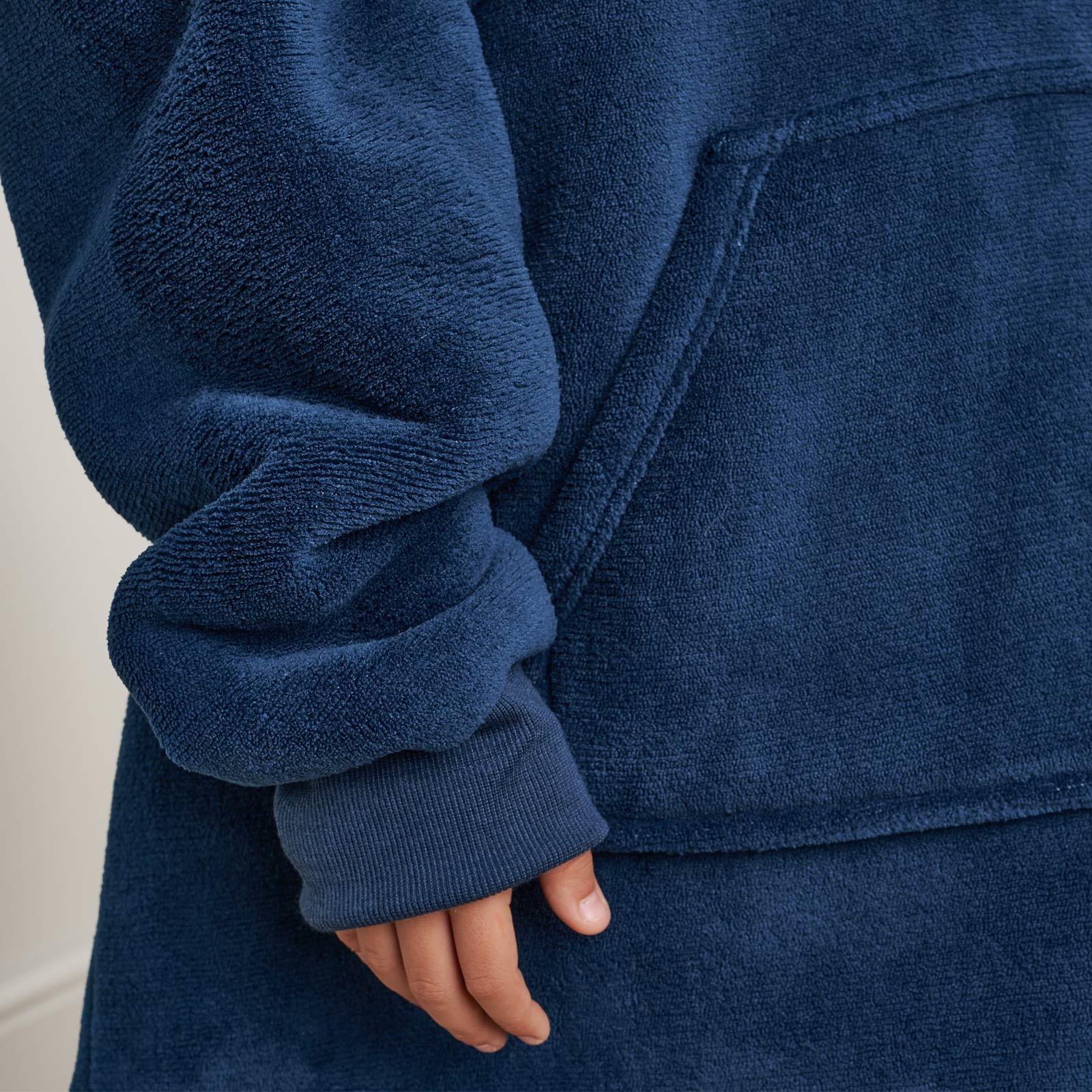 Kids Hoodie Blanket Oversized Sherpa Fleece Jumper Sweatshirt Soft Warm Throw - Picture 94 of 169