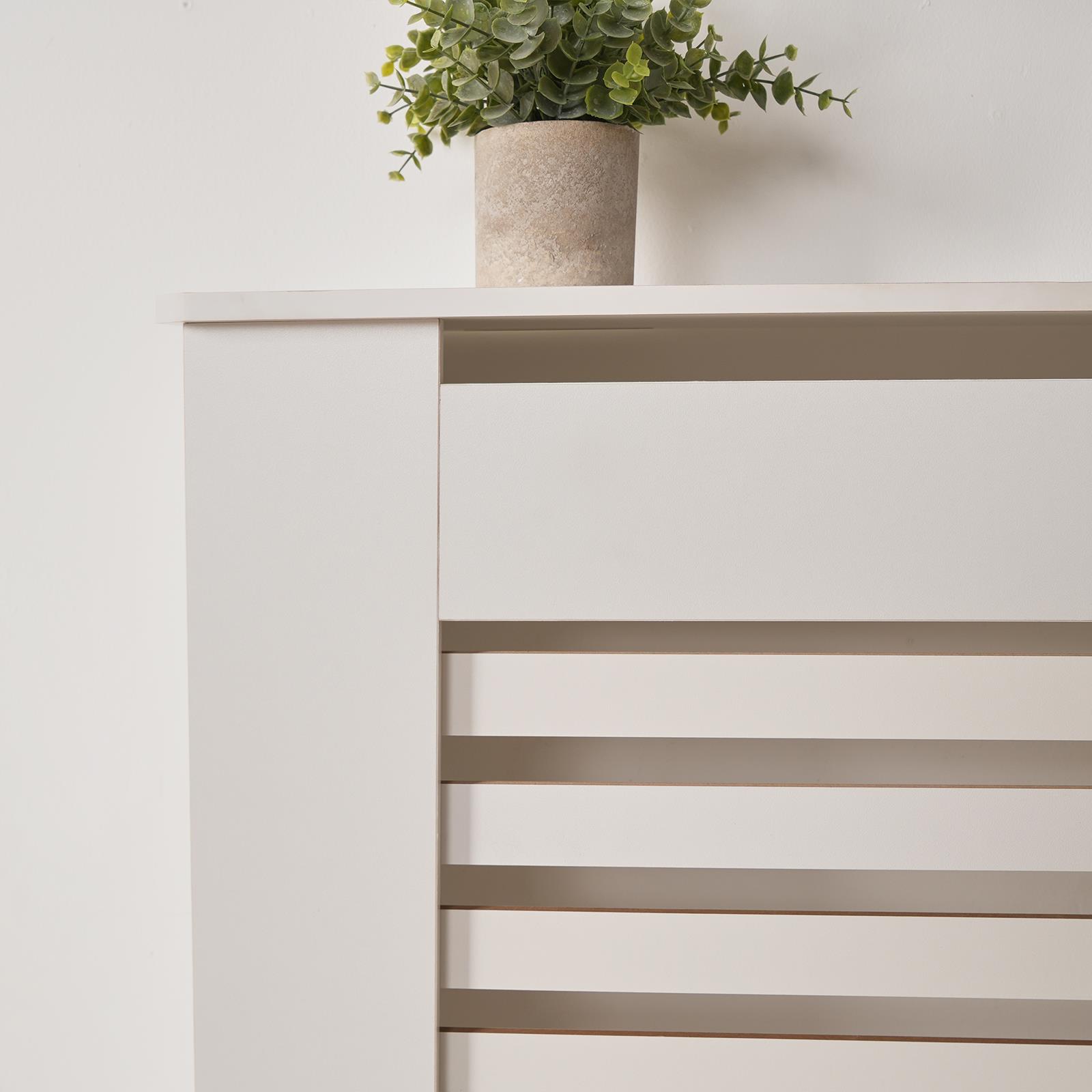 Wooden Radiator Cover Side Board S M L Cabinet Shelf Modern Hallway Furniture - Picture 23 of 55