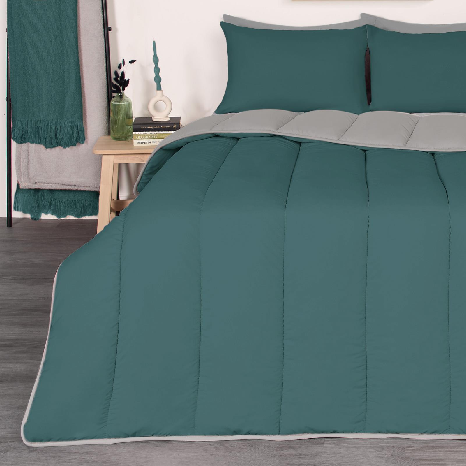 OHS Coverless 10.5 TOG Soft Duvet Pillowcase Quilted Bedding Set Single Double - Picture 101 of 107