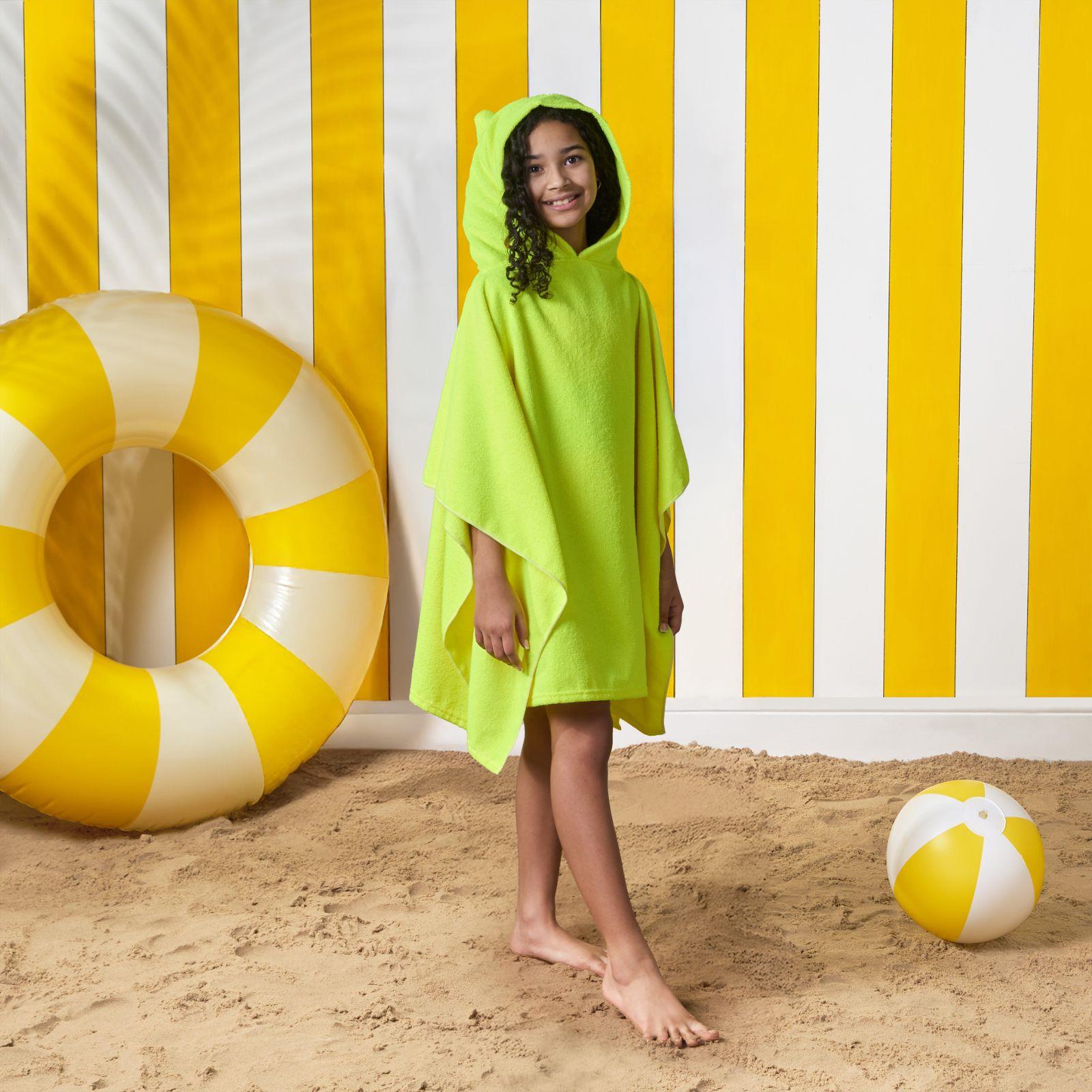 Brentfords Poncho Towel Childrens Absorbent Hood Quick Drying Beach Travel Robe - Picture 23 of 30