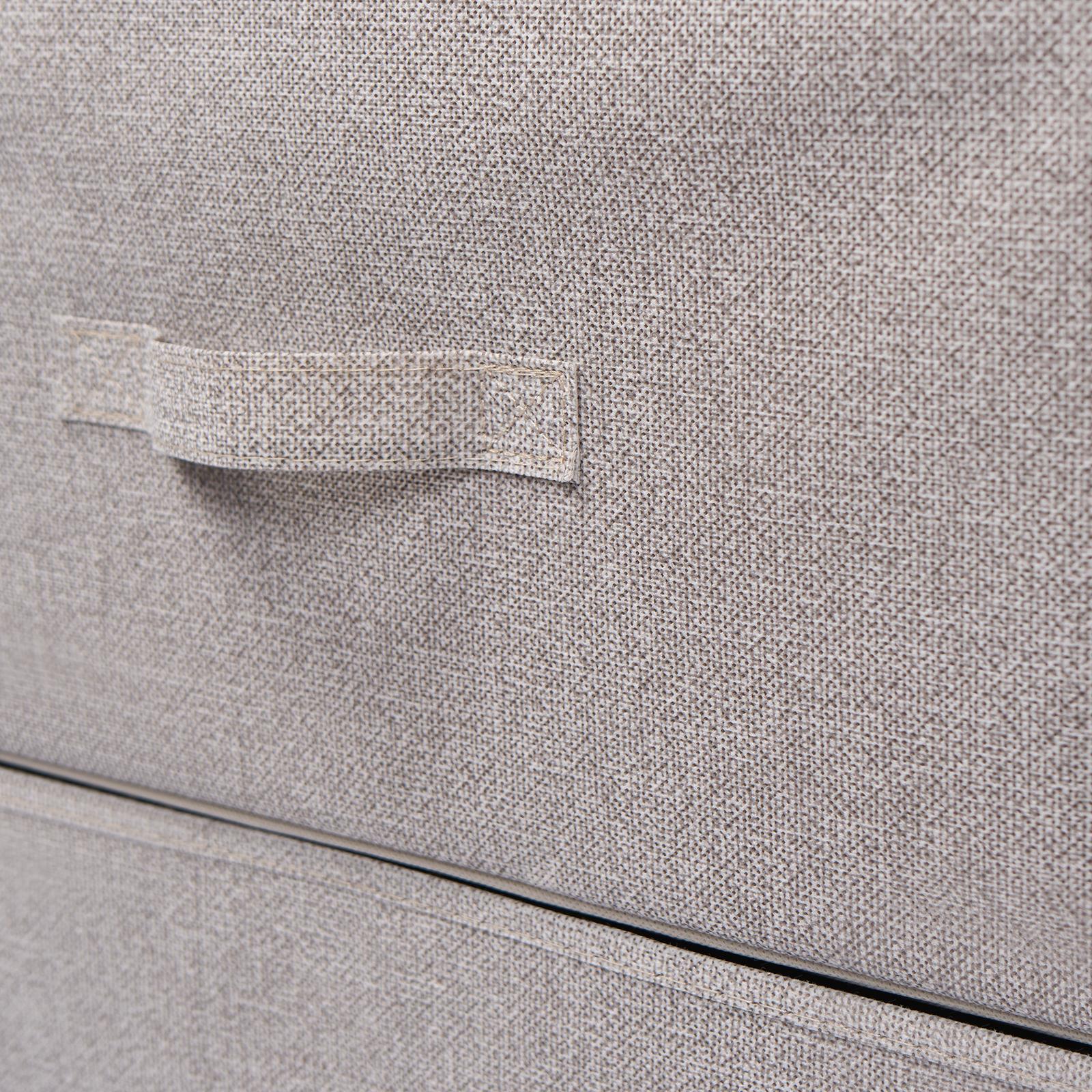 Fabric Cabinet Bedside 2/3/4 Drawers Storage Unit Clothes Shoes Home Organiser - Picture 43 of 94