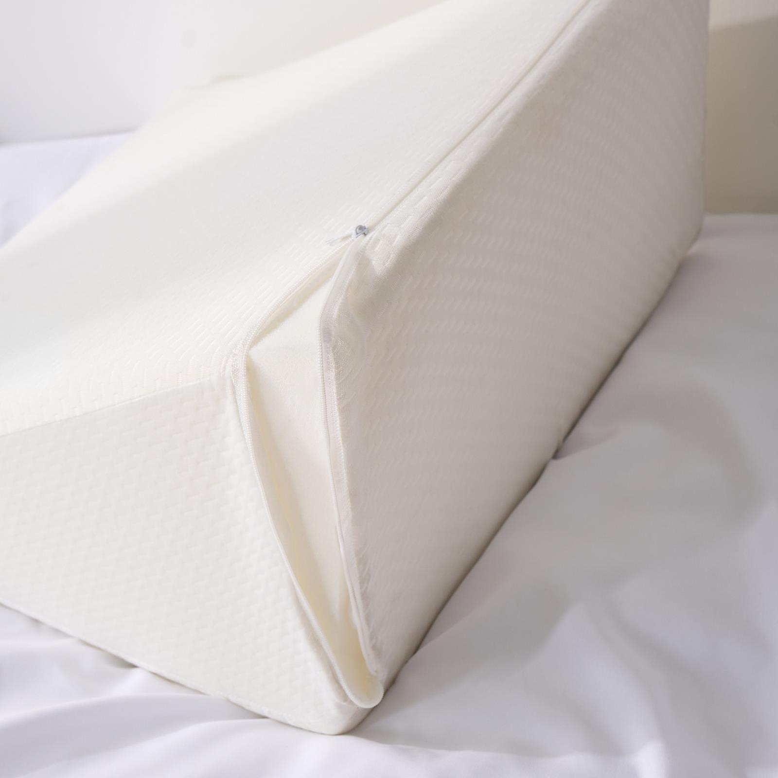 Bed Wedge Pillow Back Support Cushion Memory Foam Acid Reflux Removable Cover