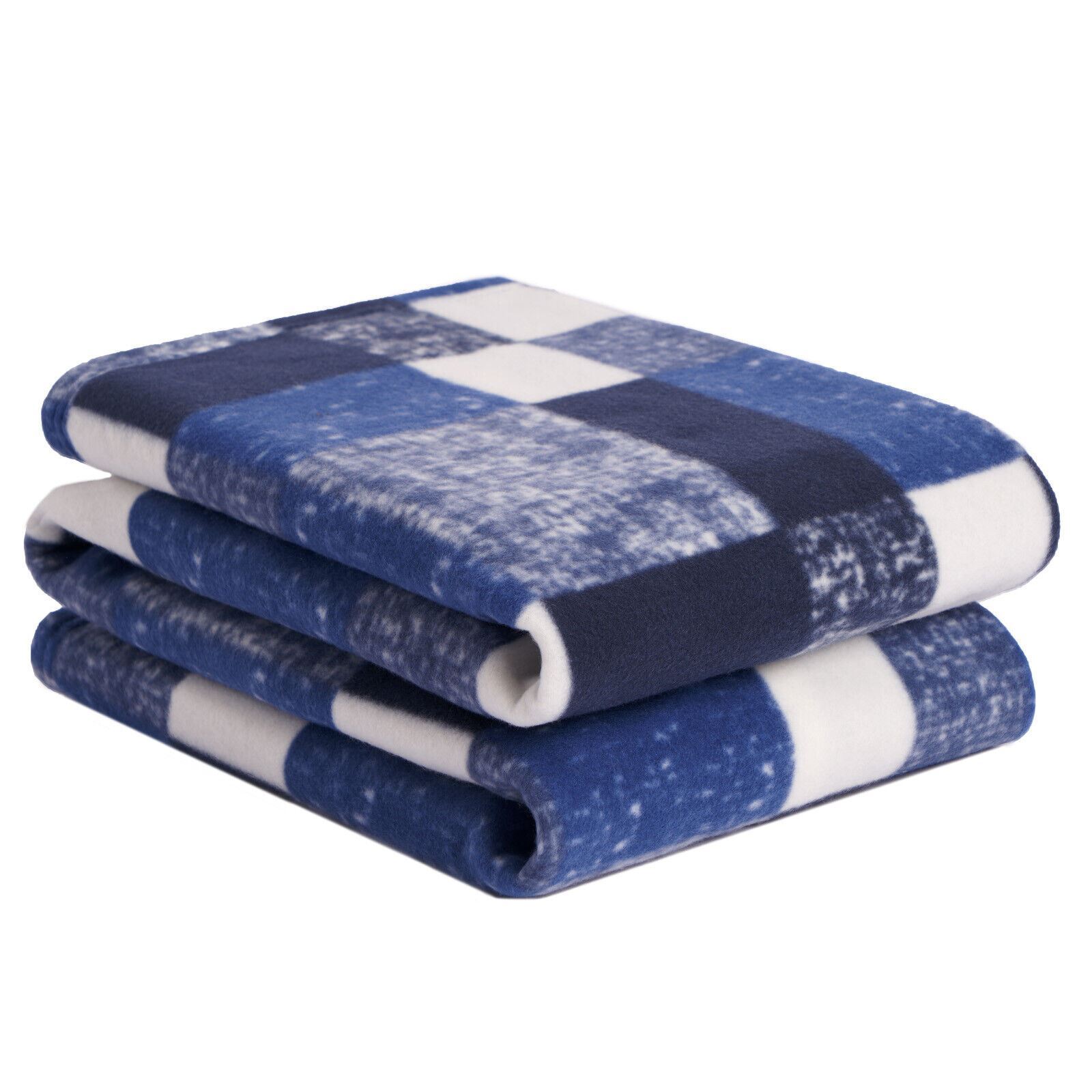 OHS Tartan Blanket Throw Fleece Large Polar Check Warm Soft Bed
